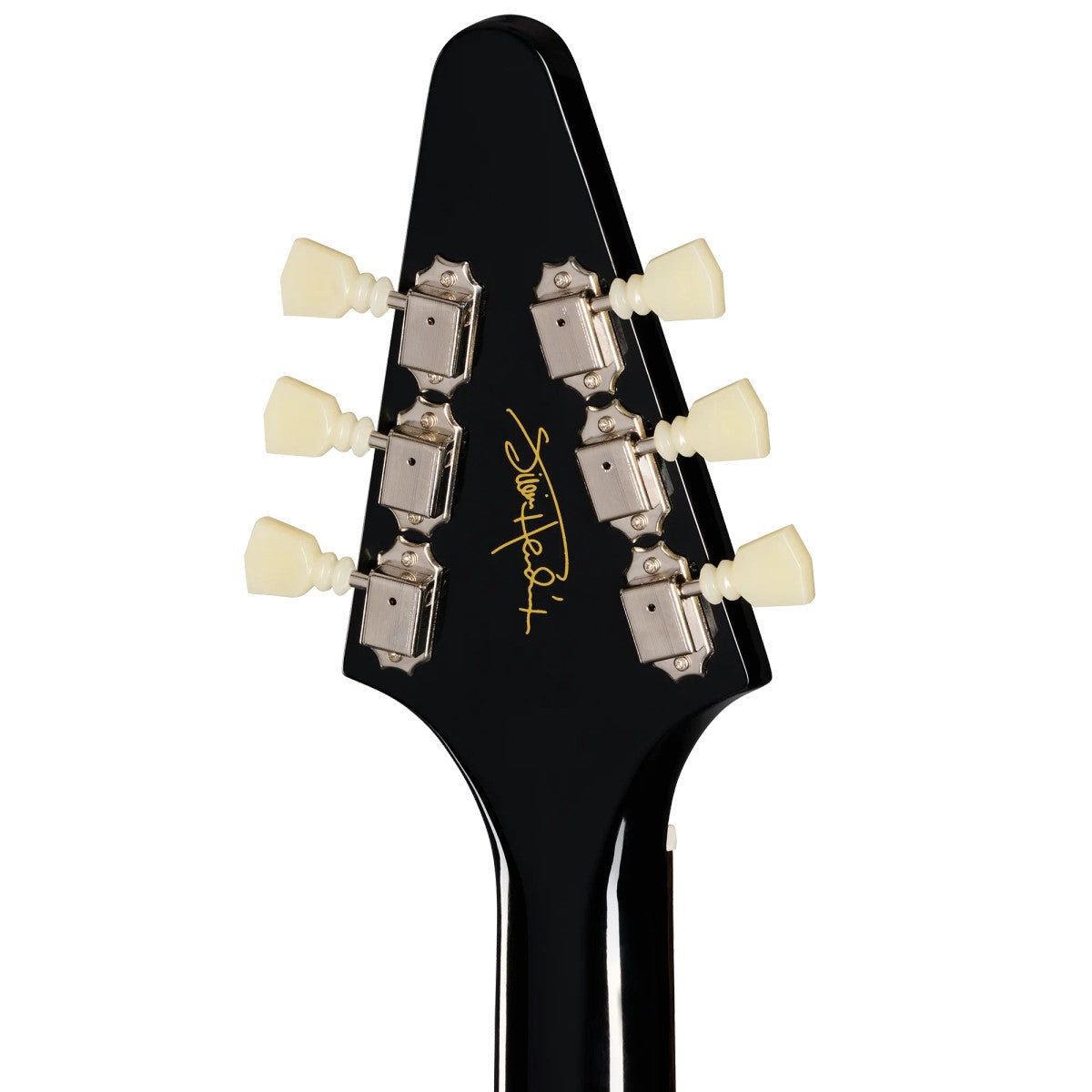 Guitarra eléctrica Epiphone Jimi Hendrix Love Drops Flying V firma Hendrix en la pala | Armonía Musical México