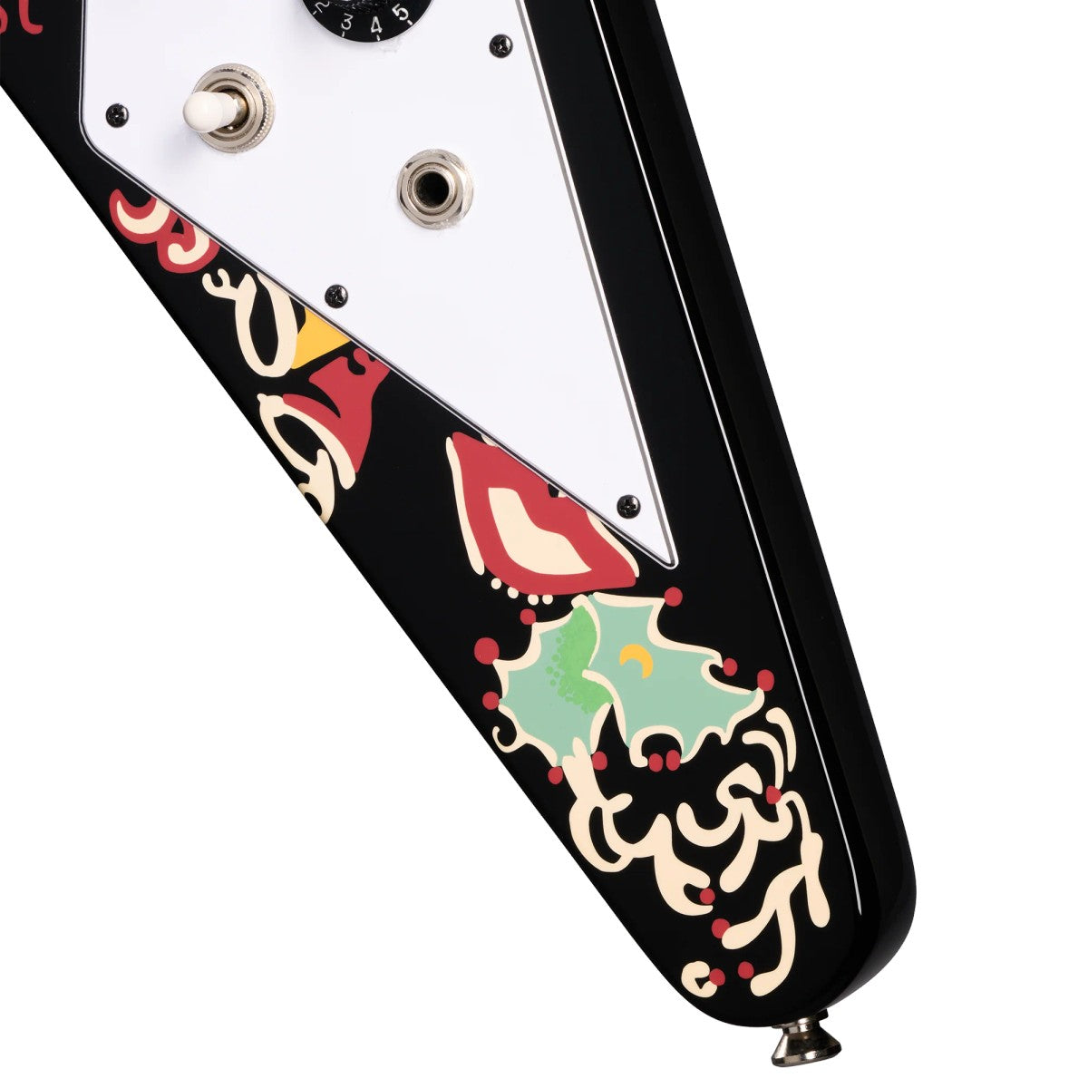 Guitarra eléctrica Epiphone Jimi Hendrix Love Drops Flying V detalle de pastillas | Armonía Musical México