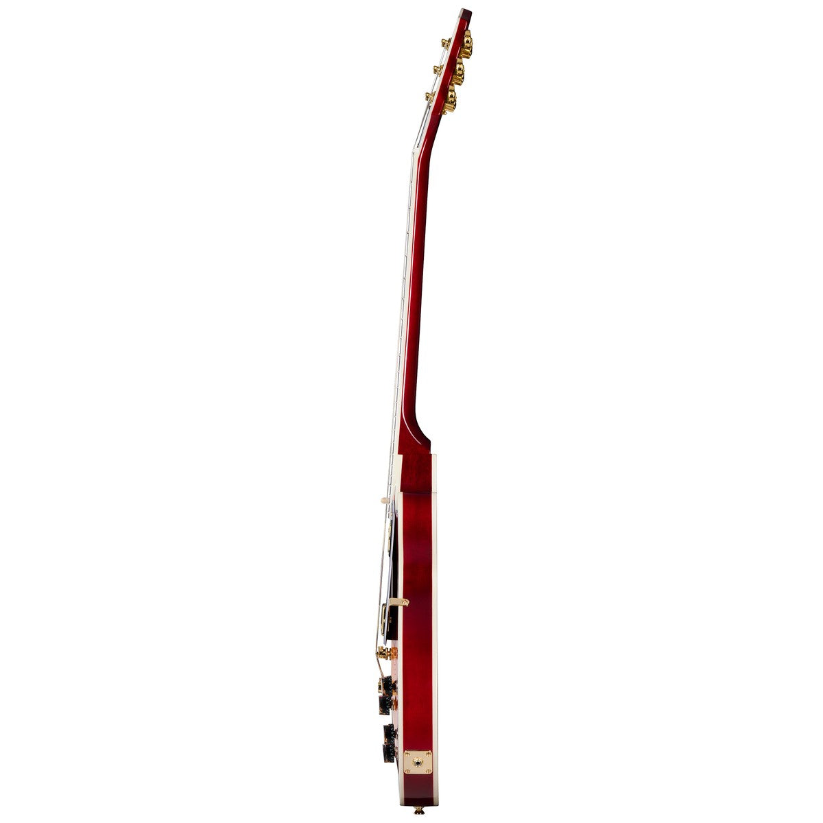 Epiphone Les Paul Custom Figured Heritage Cherry Sunburst vista lateral | Armonía Musical México