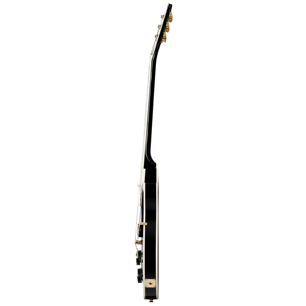 Epiphone Les Paul Custom Ebony vista lateral | Armonía Musical México