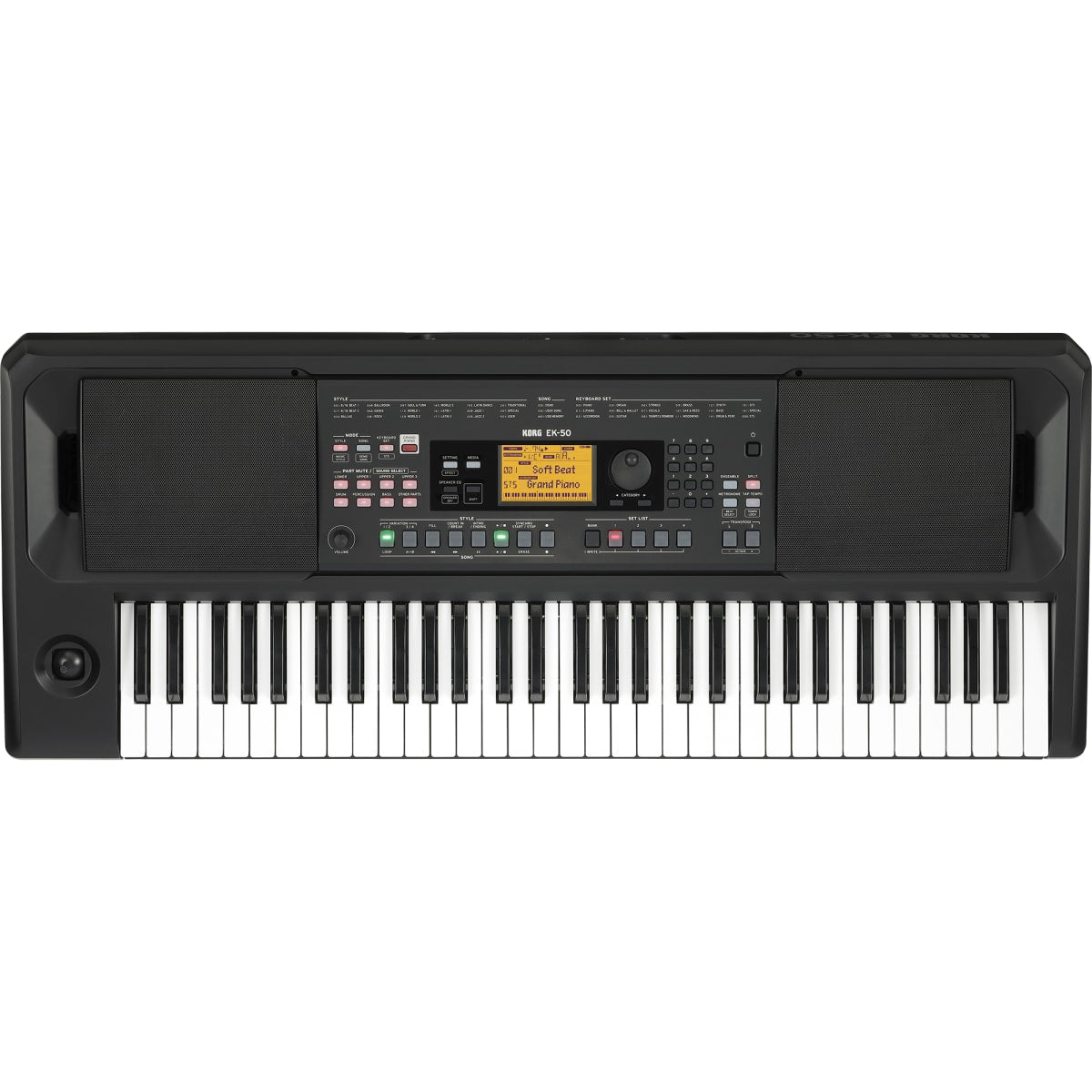 Korg EK-50 Limitada vista frontal producto | Armonía Musical México