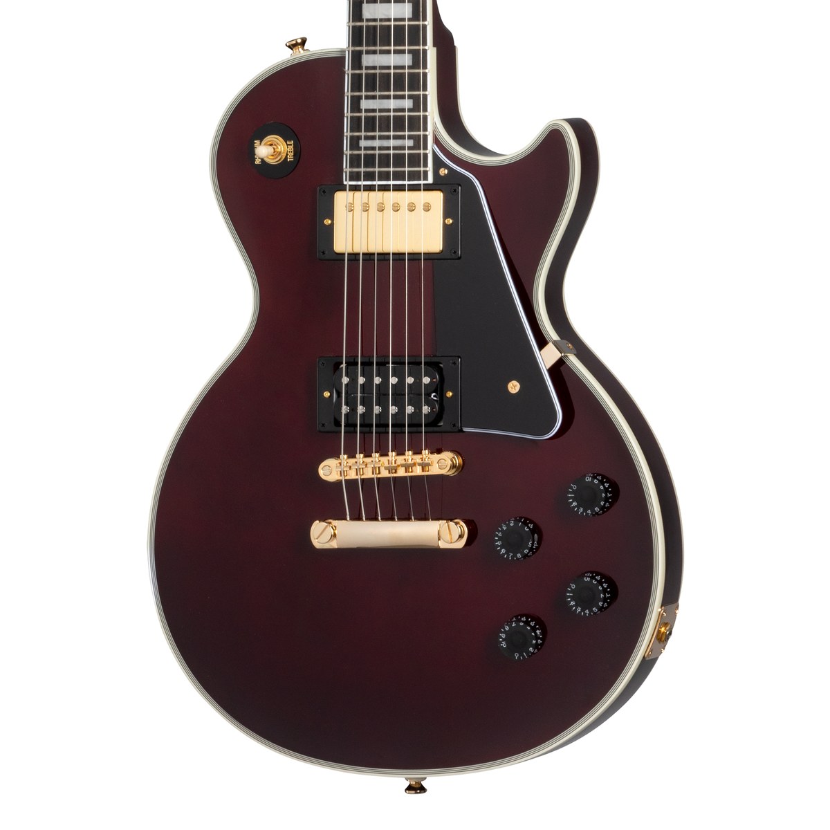 Guitarra Eléctrica Epiphone Jerry Cantrell Wino Les Paul Custom Wine Red | Distribuidor Autorizado México en uso | Armonía Mu