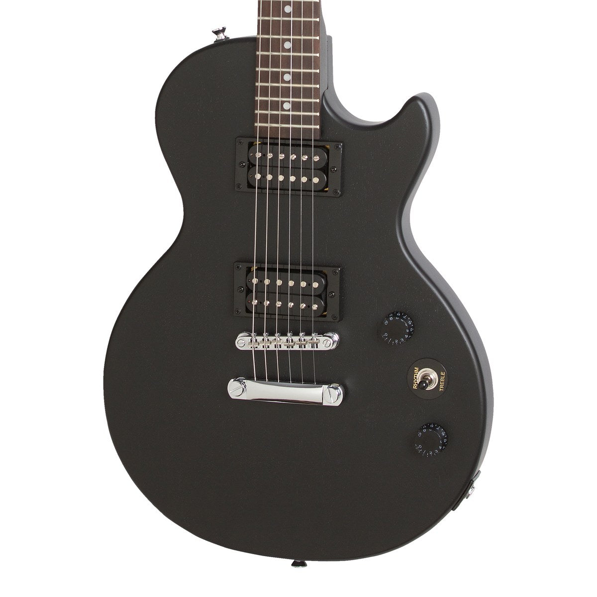 Guitarra Eléctrica Epiphone Les Paul Special VE Ebony | Distribuidor Autorizado México en uso | Armonía Musical México