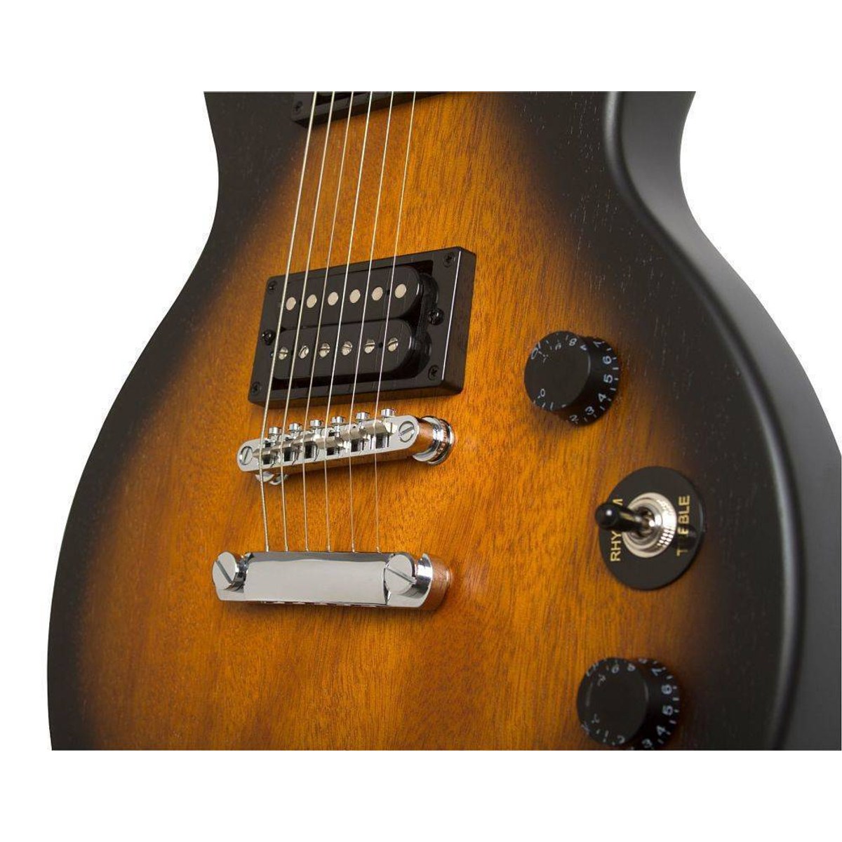 Epiphone Les Paul Special VE Vintage Sunburst puente y pastilla | Armonía Musical México