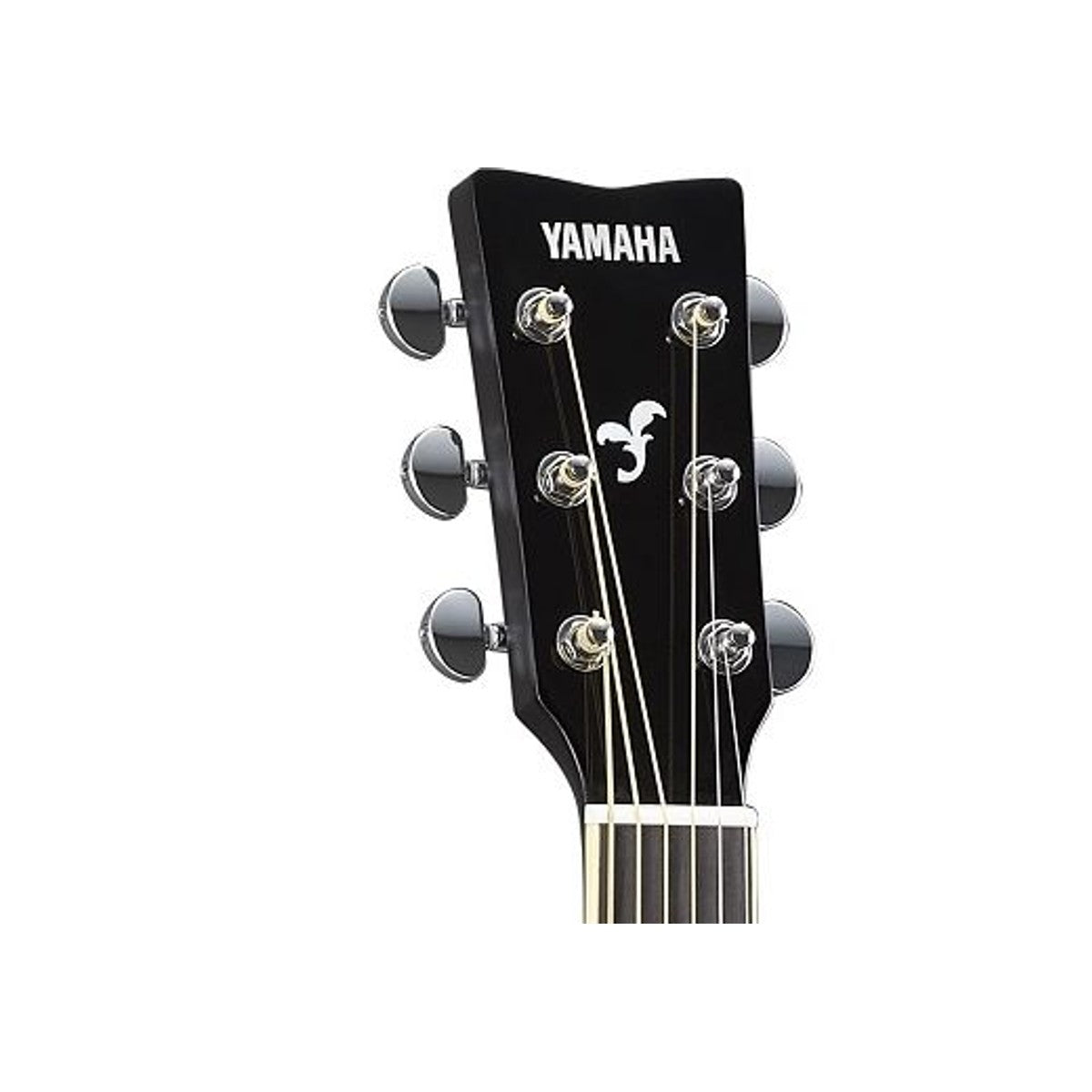 Guitarra TransAcoustic Yamaha FG-TA Black detalle clavijero | Armonía Musical México