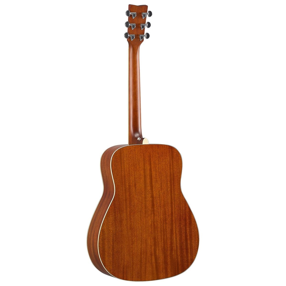 Guitarra TransAcoustic Yamaha FG-TA Brown Sunburst vista en ángulo | Armonía Musical México