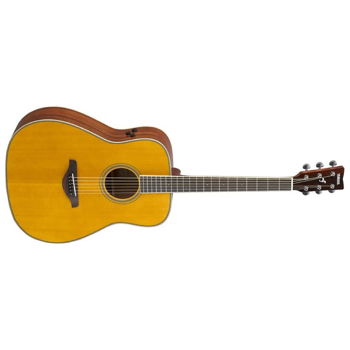 Guitarra TransAcoustic Yamaha FG-TA Vintage Tint vista posterior | Armonía Musical México