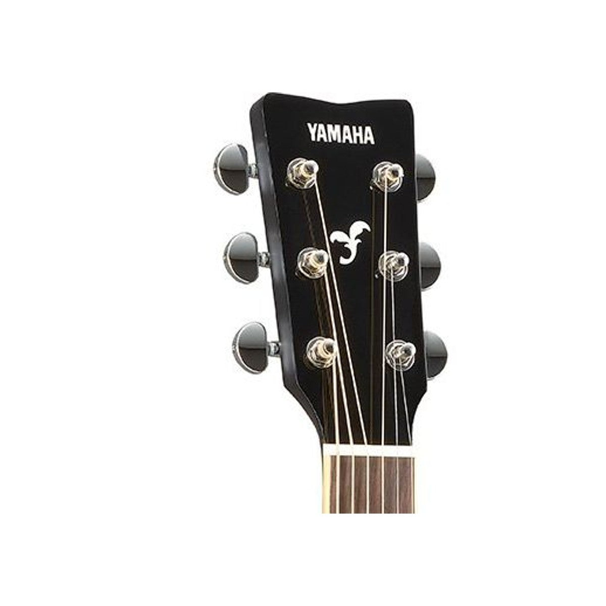 Guitarra TransAcoustic Yamaha FGC-TA cutaway Black detalle clavijero | Armonía Musical México
