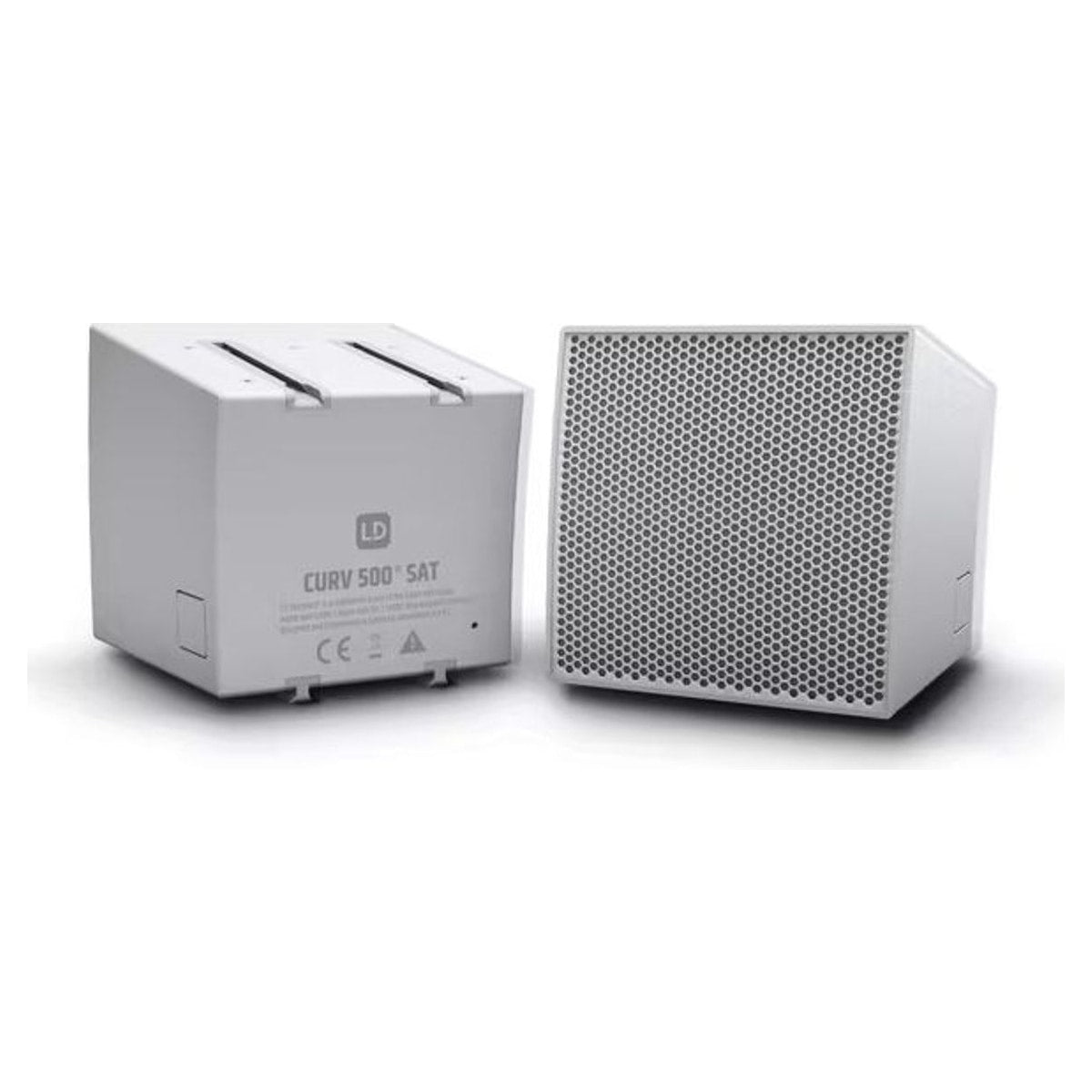 Par De Satelites De La Serie Curv 500 Ld Systems Curv500S2 vista lateral – LD Systems México | Armonía Musical