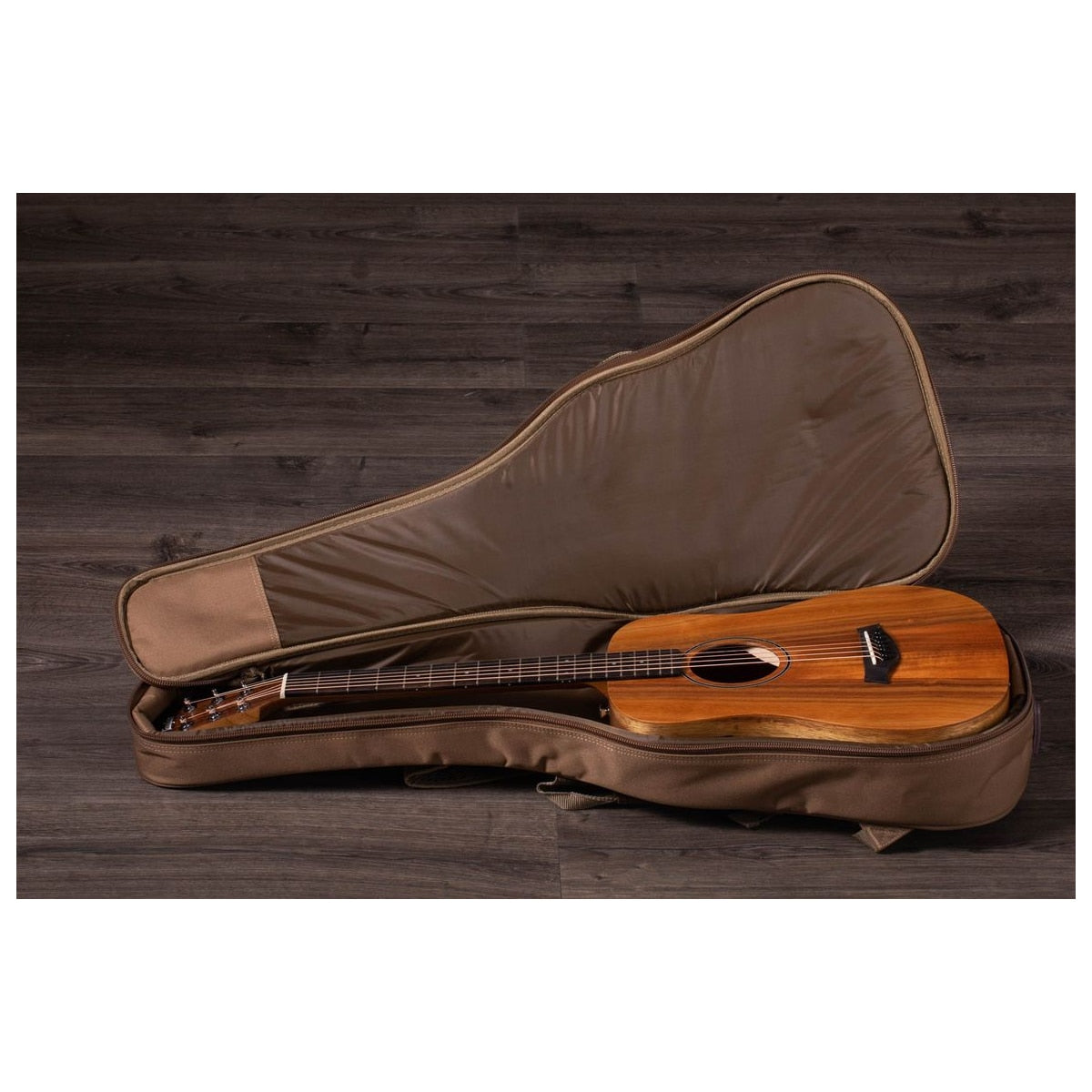 Taylor Guitars BTe Koa detalle tapa – Guitarras Electroacústicas | Armonía Musical México