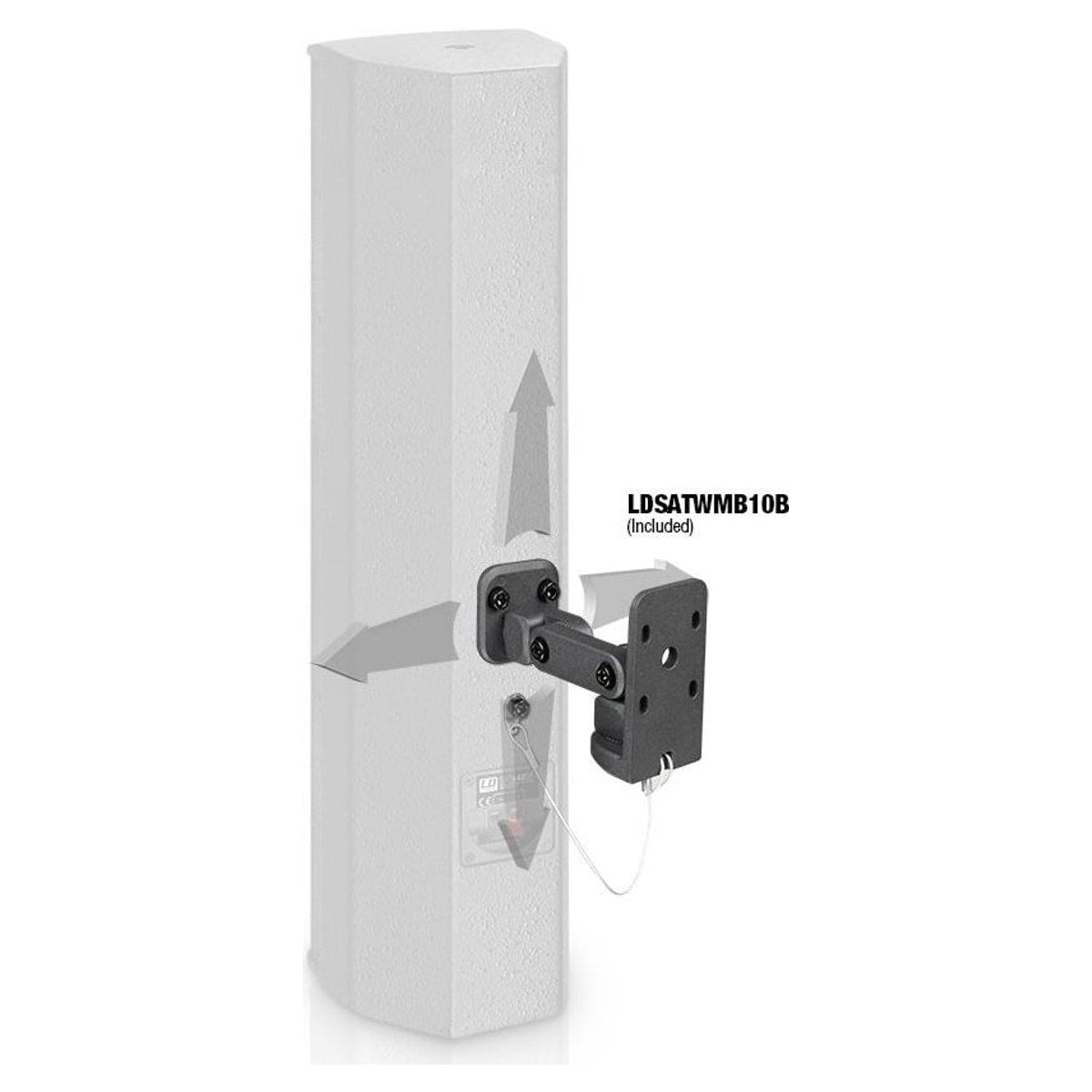 Bafle Torre LD Systems SAT442G2 panel trasero – LD Systems México | Armonía Musical