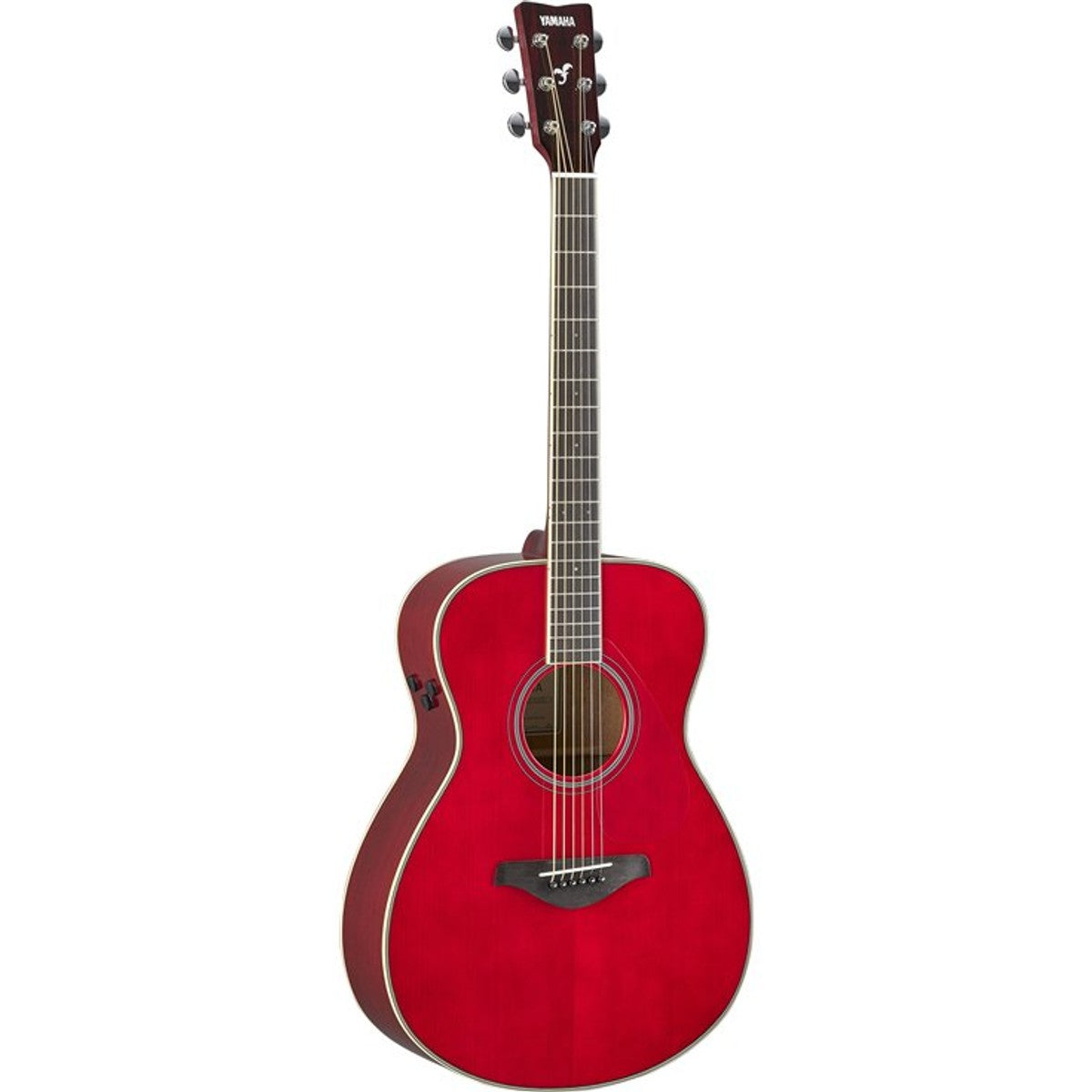 Guitarra TransAcoustic Yamaha FS-TA Ruby Red vista frontal | Armonía Musical México