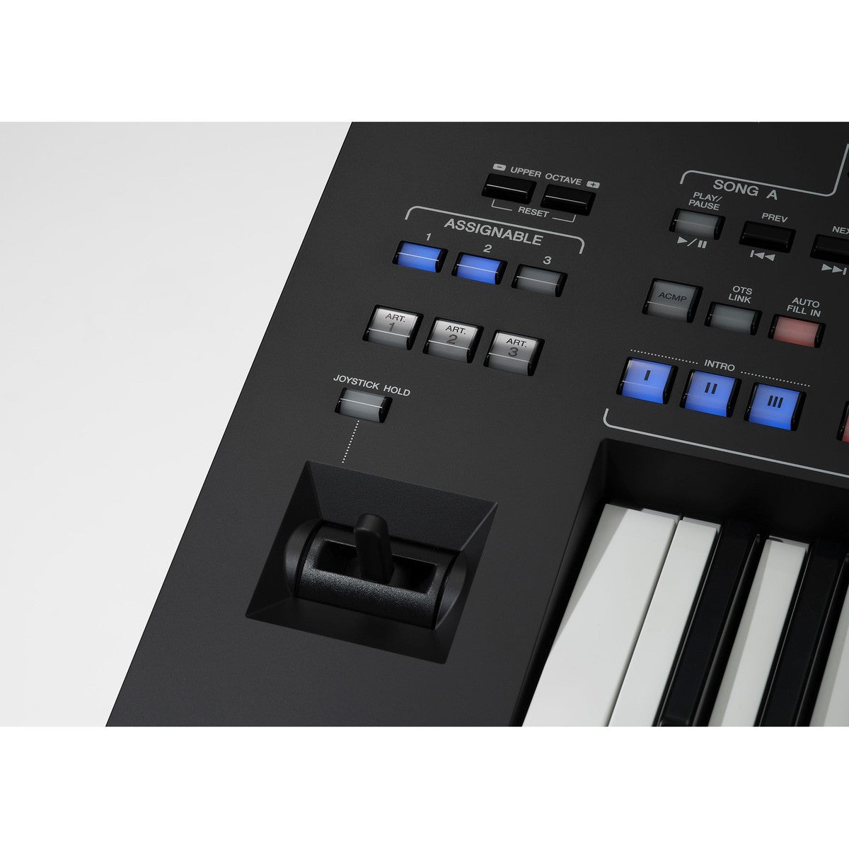Teclado arranger Yamaha Genos2 76 teclas detalle panel superior | Armonía Musical México
