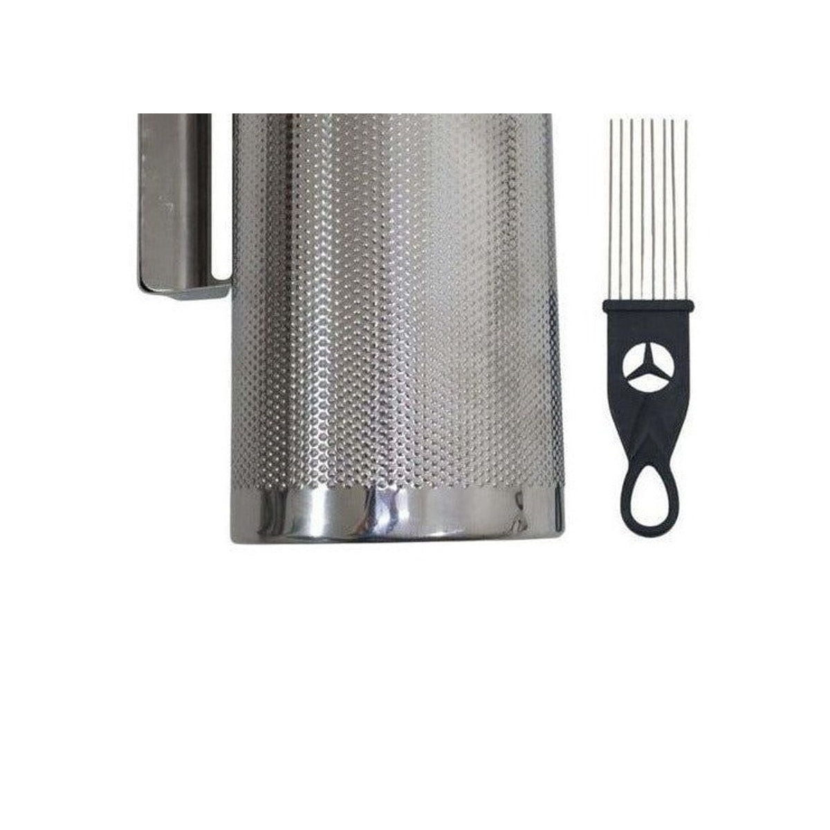 Güiro Merengue LM Drums MG-0512 con Raspador 5x12 Plateado detalle 3 | Armonía Musical México