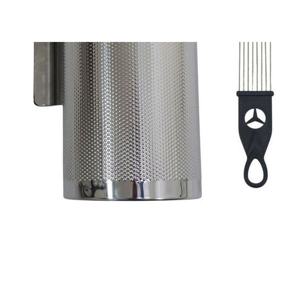 Güiro Merengue LM Drums MG-0612 con Raspador 6x12 Plateado detalle 3 | Armonía Musical México