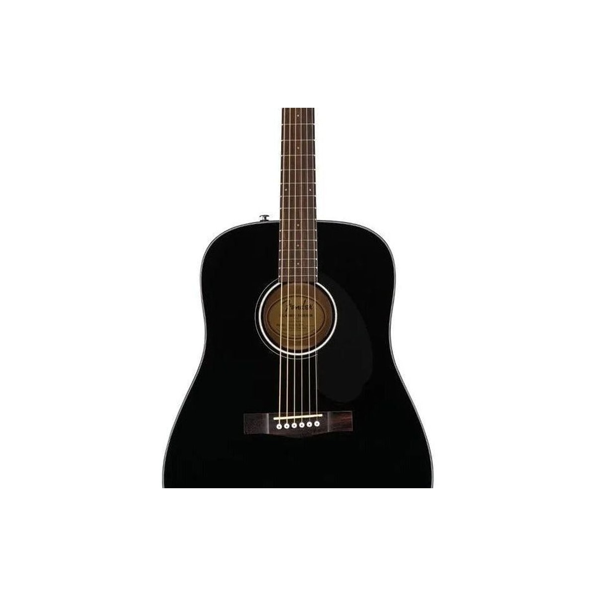 Guitarra acustica Fender CD-60s Black Gloss detalle | Armonía Musical México