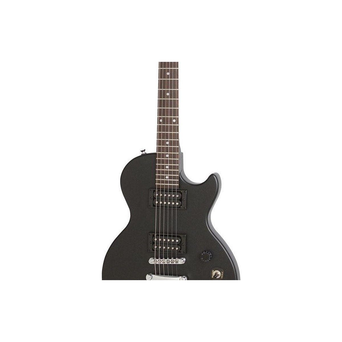 Guitarra Eléctrica Epiphone Les Paul Special VE Ebony detalle | Armonía Musical México
