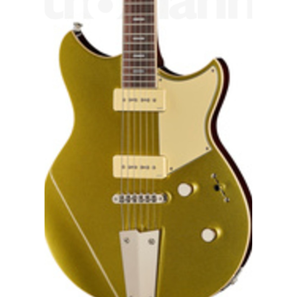 Guitarra eléctrica Yamaha Revstar RSP02 P90 Champagne Gold detalle cuerpo | Armonía Musical México