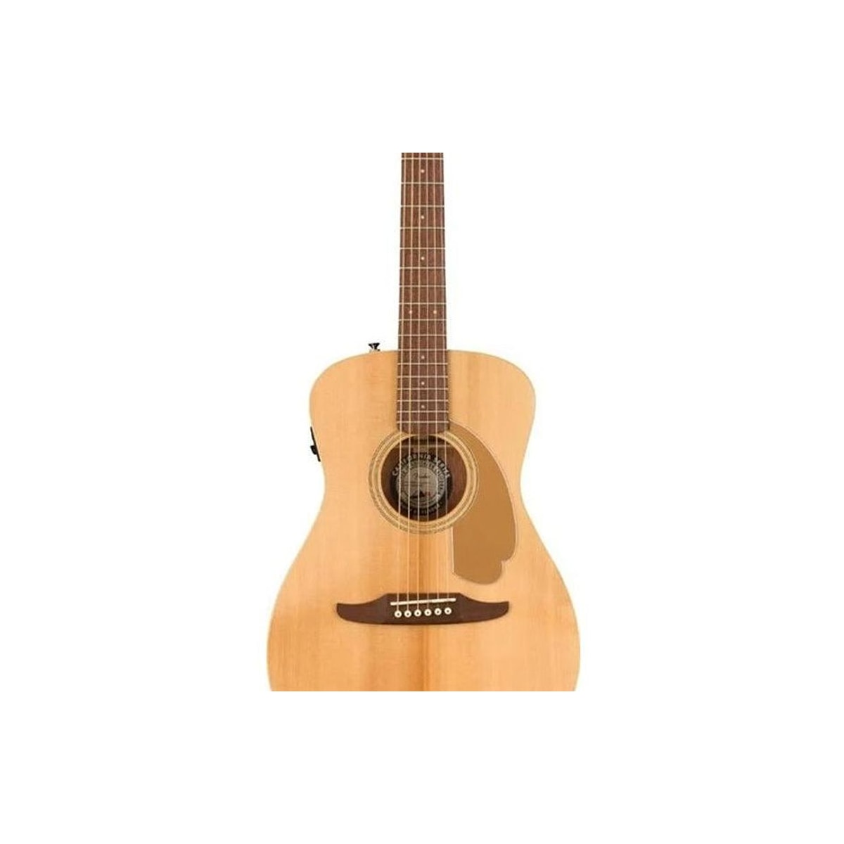 Guitarra Electroacústica Fender Malibu Player (California) Natural detalle | Armonía Musical México