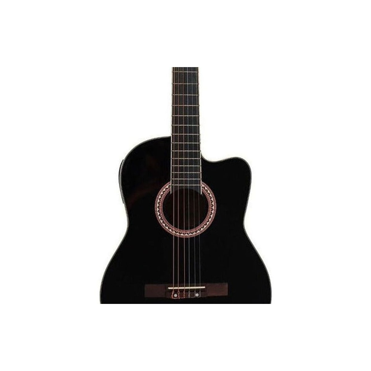 Guitarra Electroacústica Symphonic EC3920CE-BK detalle | Armonía Musical México