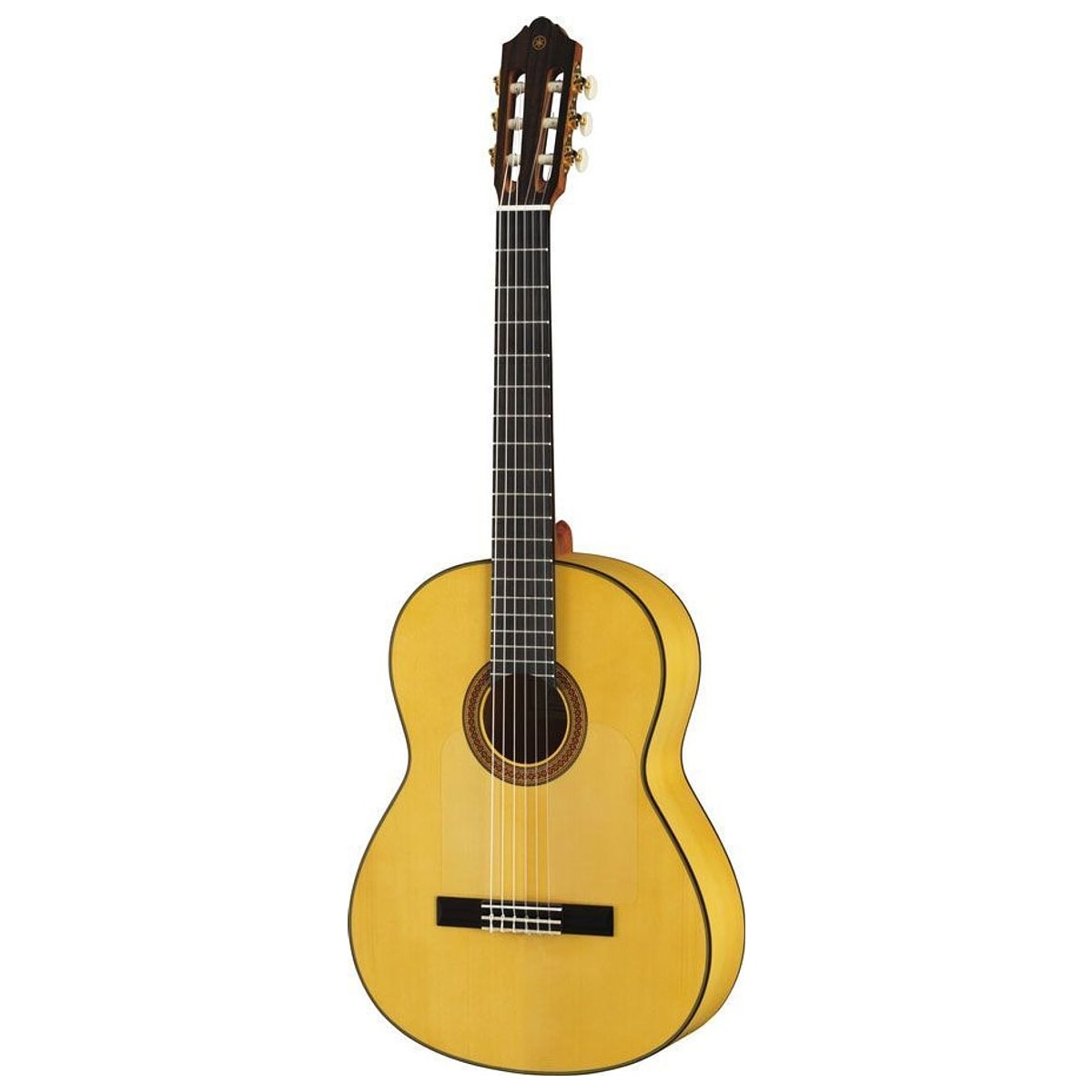 Guitarra Flamenca Yamaha CG182SF Tapa Sólida de Abeto y Ciprés vista angular | Armonía Musical México