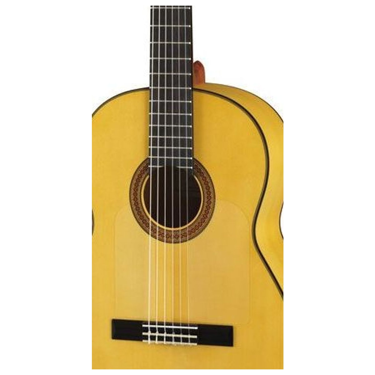 Guitarra Flamenca Yamaha CG182SF Tapa Sólida de Abeto y Ciprés vista trasera | Armonía Musical México