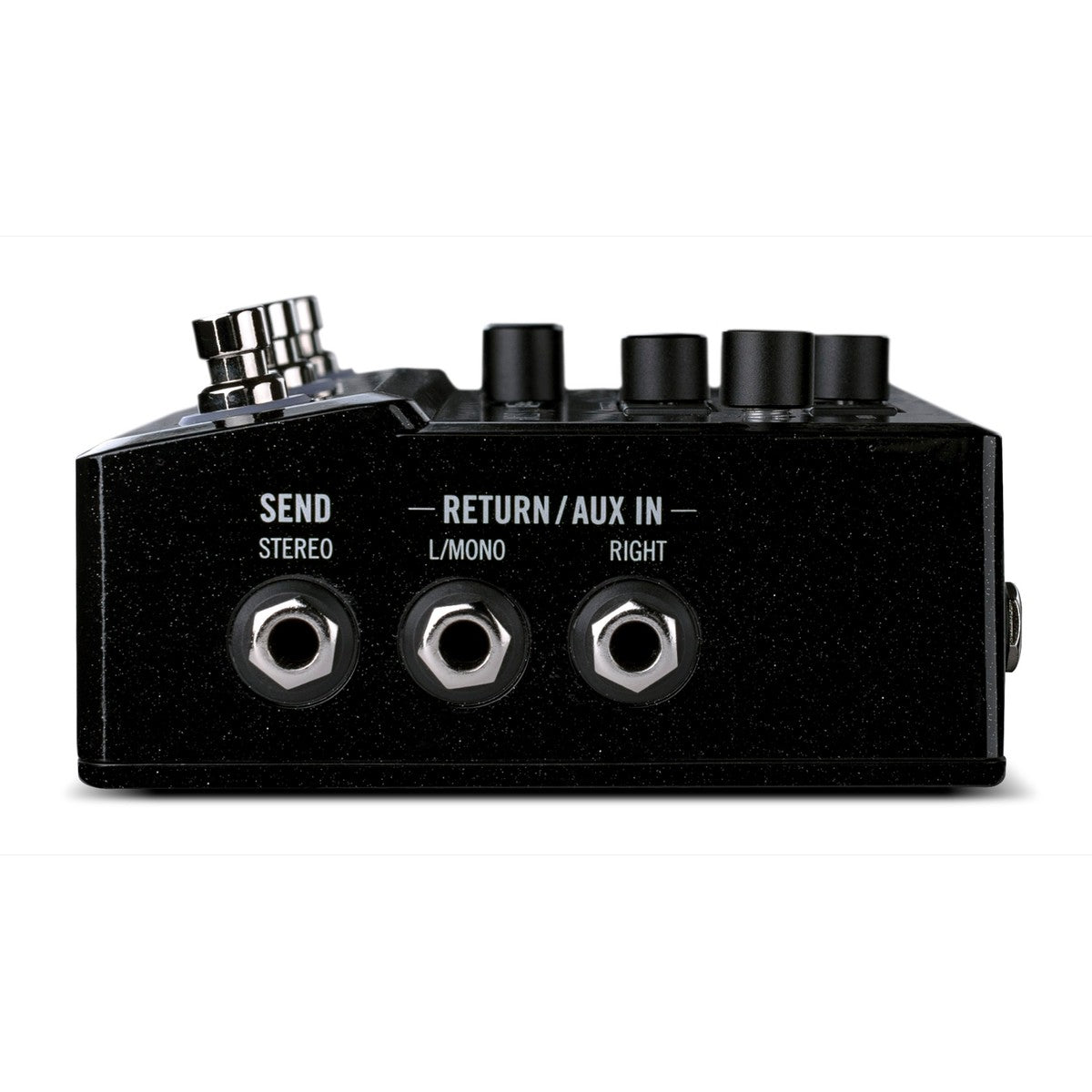 Pedal multiefectos Line 6 HX Stomp modelador compacto vista posterior y conexiones | Armonía Musical México