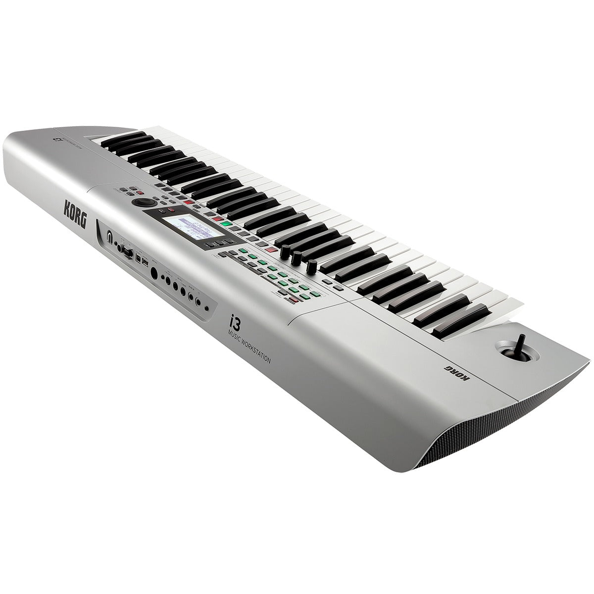 Korg i3 Music Workstation vista frontal angulo | Armonía Musical México