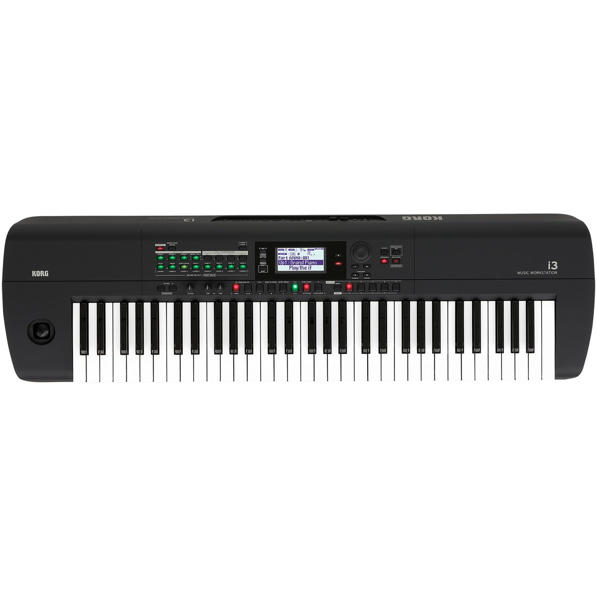Korg i3 Music Workstation detalle panel | Armonía Musical México