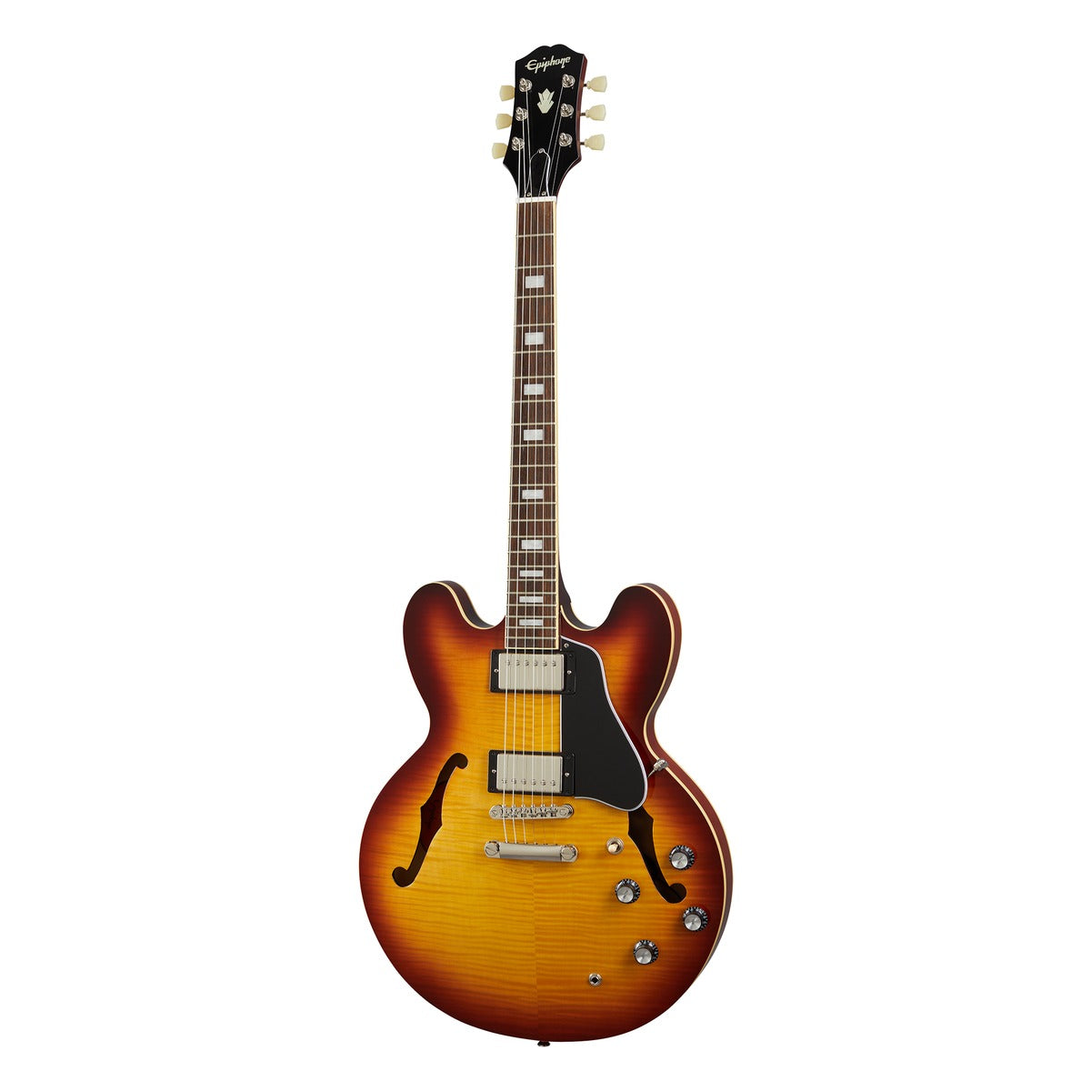 Epiphone Guitarra Electrica Epiphone ES-335 Figured  Raspberry Tea Burst vista 1 | Armonía Musical México