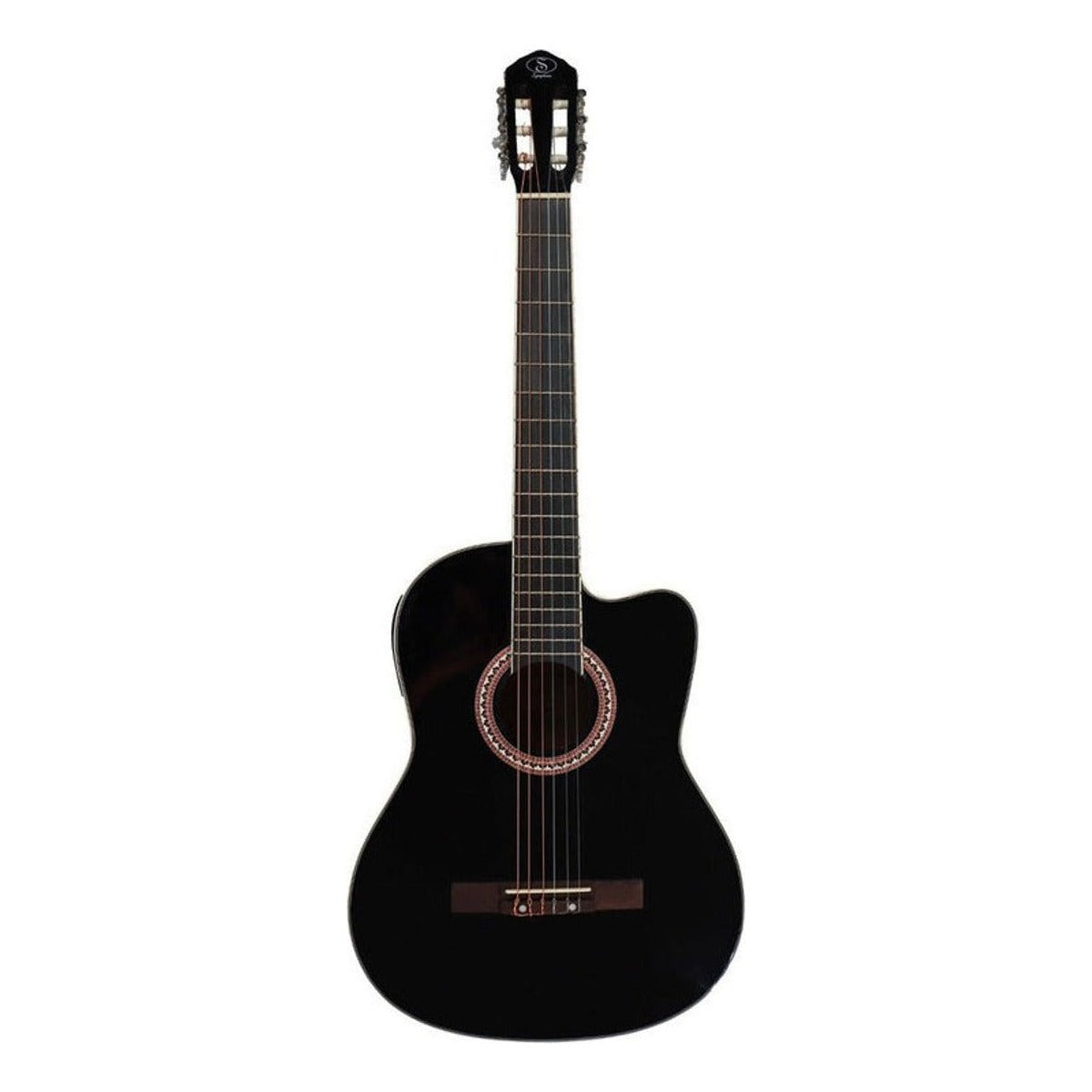 Symphonic Guitarra Electroacústica Symphonic Ec3920ce-bk Negra Color Negro Material Del Diapasón Pal | Armonía Musical México