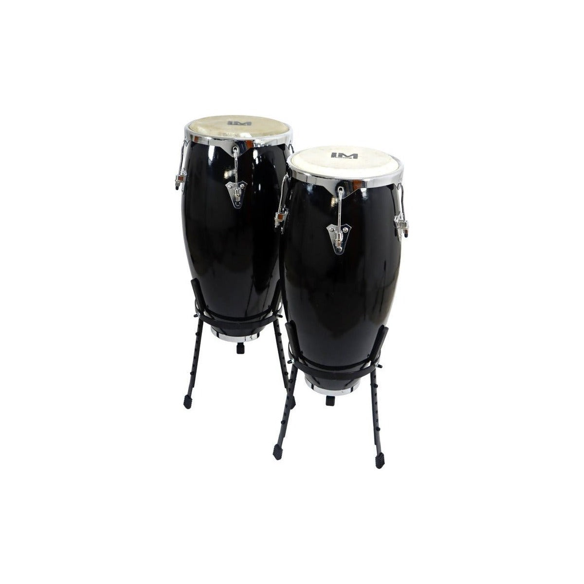LM Drums Congas De 10 Y 11 Lm Drums Cg-1200 10*11 Bk Negras De Fibra Color Negro vista 1 | Armonía Musical México