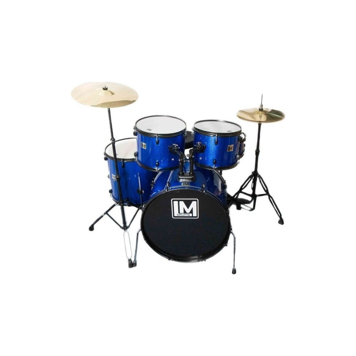 LM Drums Batería Acústica Lm Drums Dk-125 Azul Con Platillos Y Asiento De 8 vista 1 – Percusión | Armonía Musical México