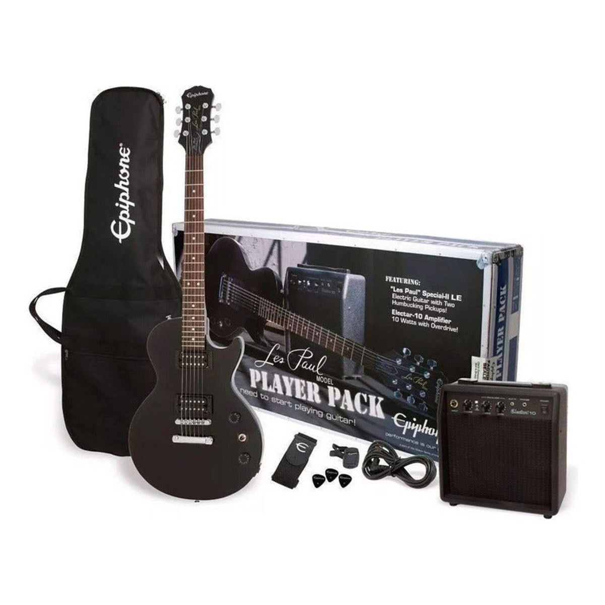 Paquete De Guitarra Epiphone Eléctrica Les Paul SB- PPEG-EGL1VSCH1 vista 3 – Guitarras Eléctricas | Armonía Musical México