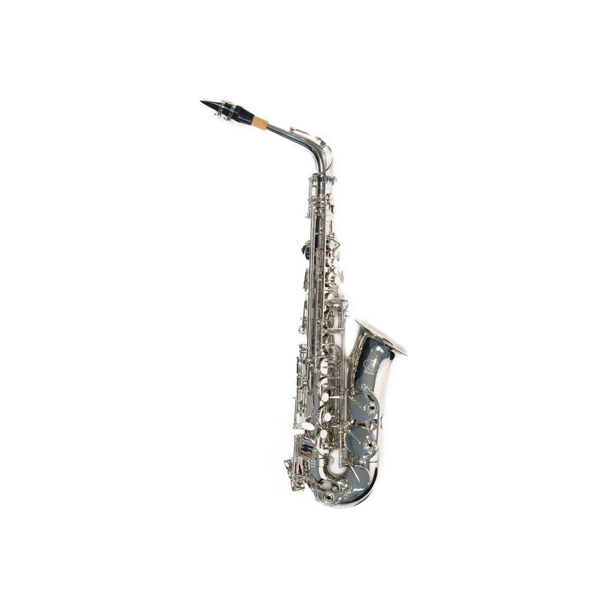 Symphonic Saxofon Alto Symphonic As-200n Niquelado con estuche. vista 1 – Saxofones | Armonía Musical México