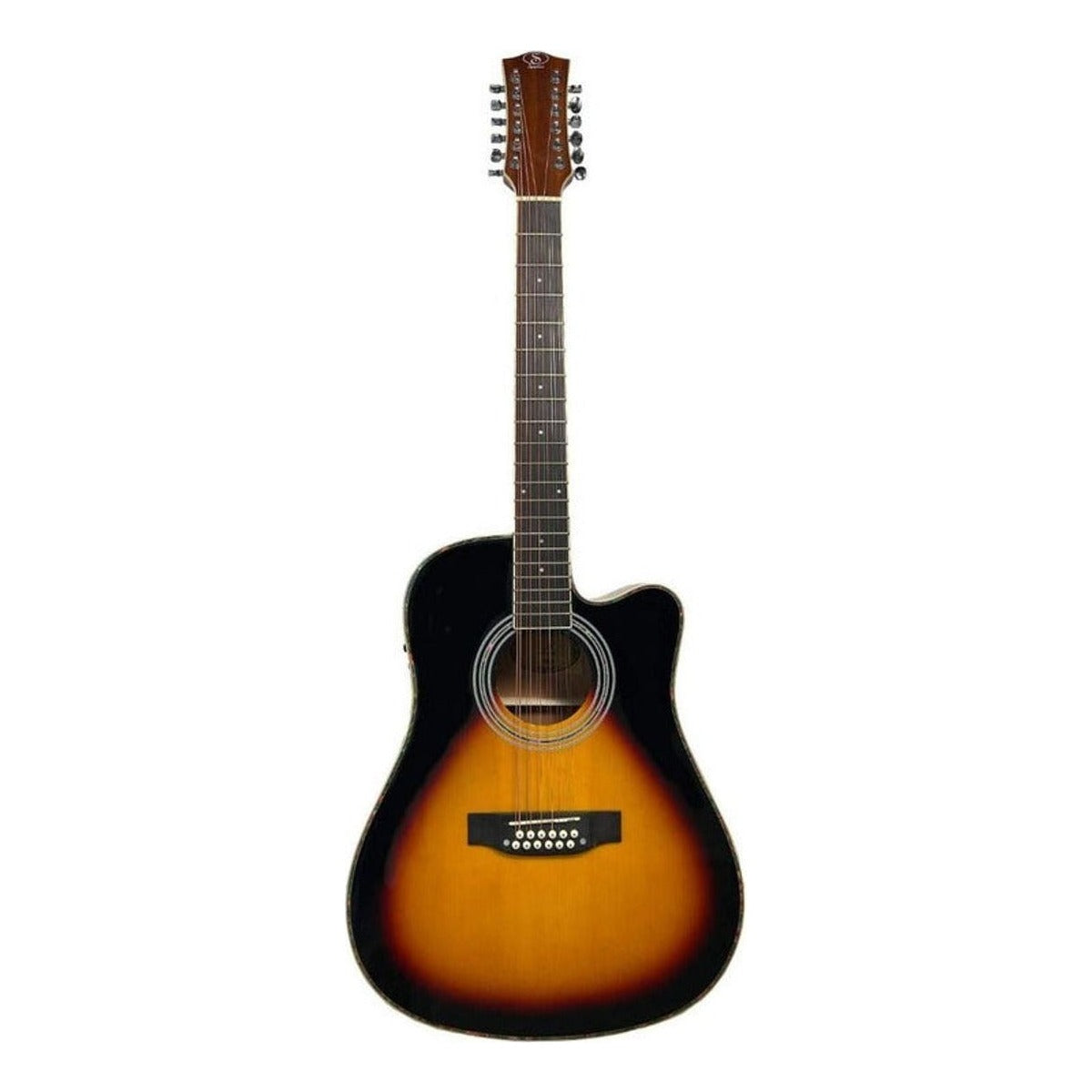 Symphonic Guitarra Electroacústica Symphonic J-20ce Sb 12 Cuerdas Sunburst Dreadnought Diestro Palis | Armonía Musical México