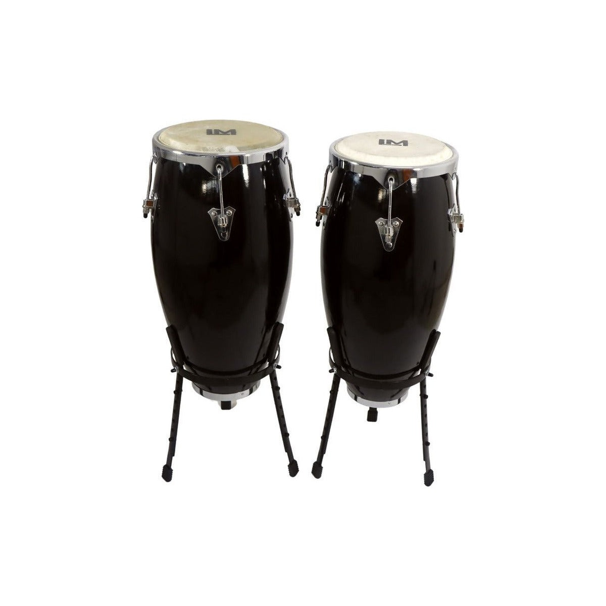 LM Drums Congas De 10 Y 11 Lm Drums Cg-1200 10*11 Bk Negras De Fibra Color Negro vista 2 | Armonía Musical México