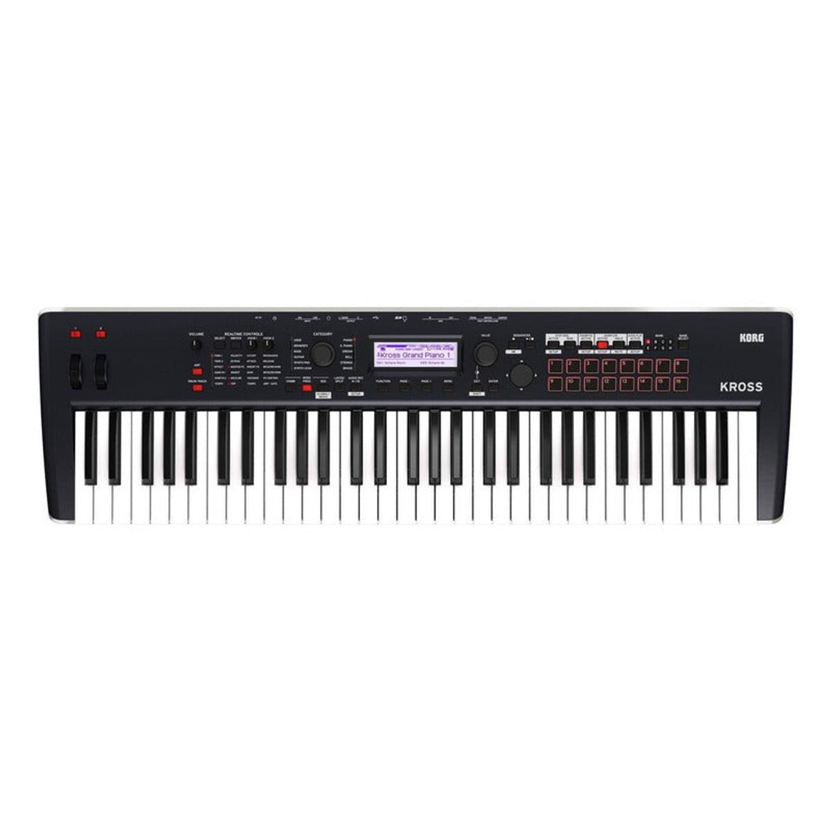 Korg Sintetizador Kross2-61 Negro Con Gris vista 2 – Teclados y Sintetizadores | Armonía Musical México