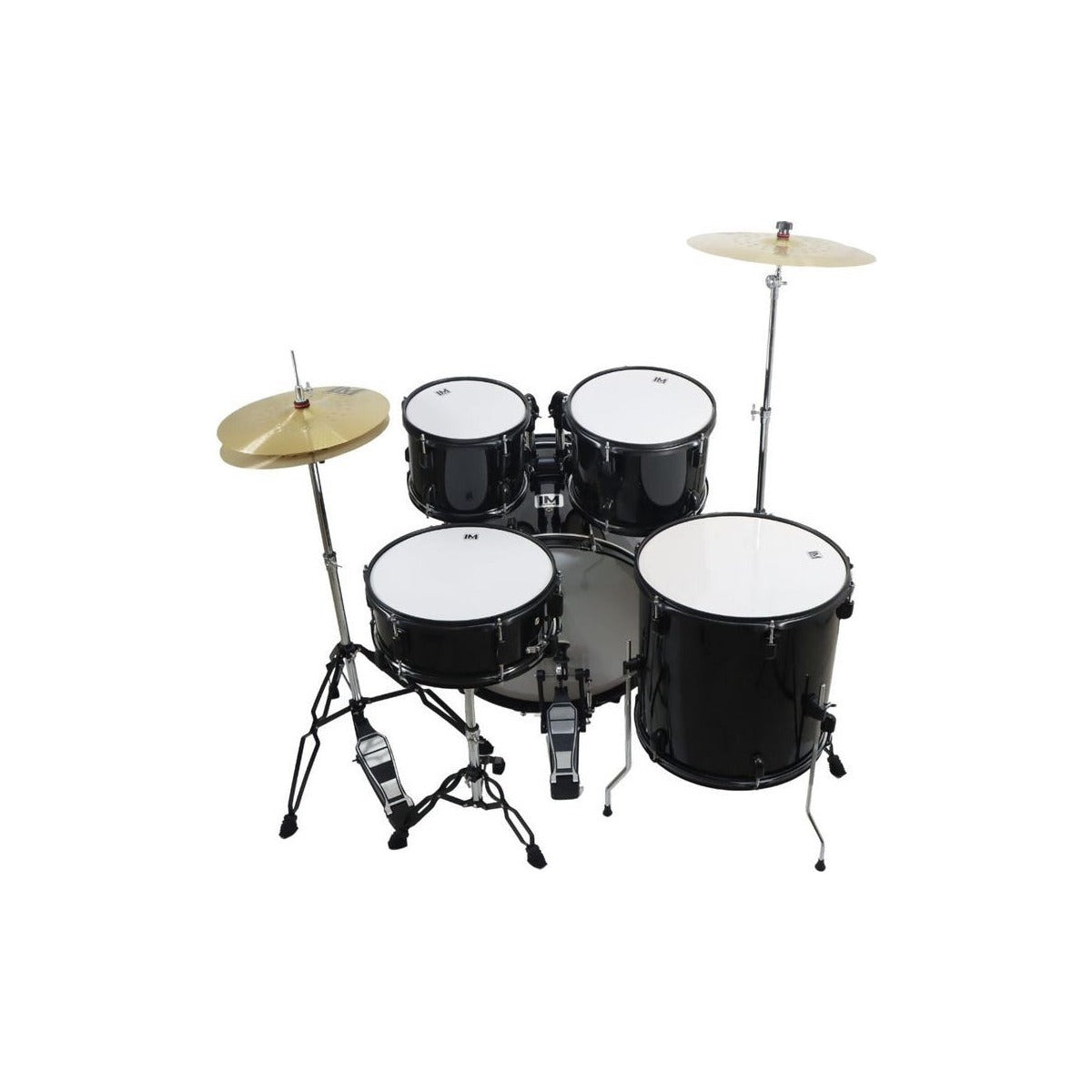 LM Drums Batería 5 Piezas, Lm Drums Dk-2293 Bk ,asiento Y Platillos Negro vista 2 – Percusión | Armonía Musical México