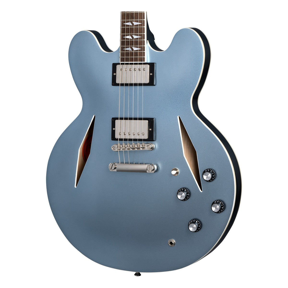 Epiphone Guitarra Electrica Epiphone DAVE GROHL DG-335, PELHAM BLUE vista 2 – Guitarras Eléctricas | Armonía Musical México