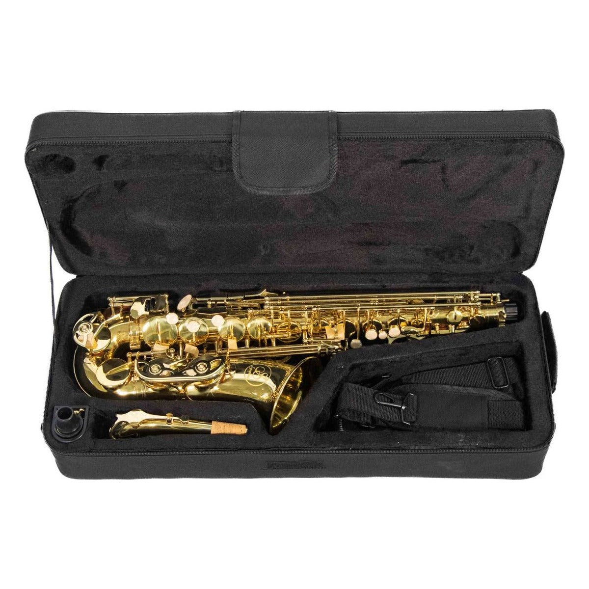 Symphonic Saxofon Alto Symphonic As-200l Eb Laqueado Color Dorado vista 2 – Saxofones | Armonía Musical México