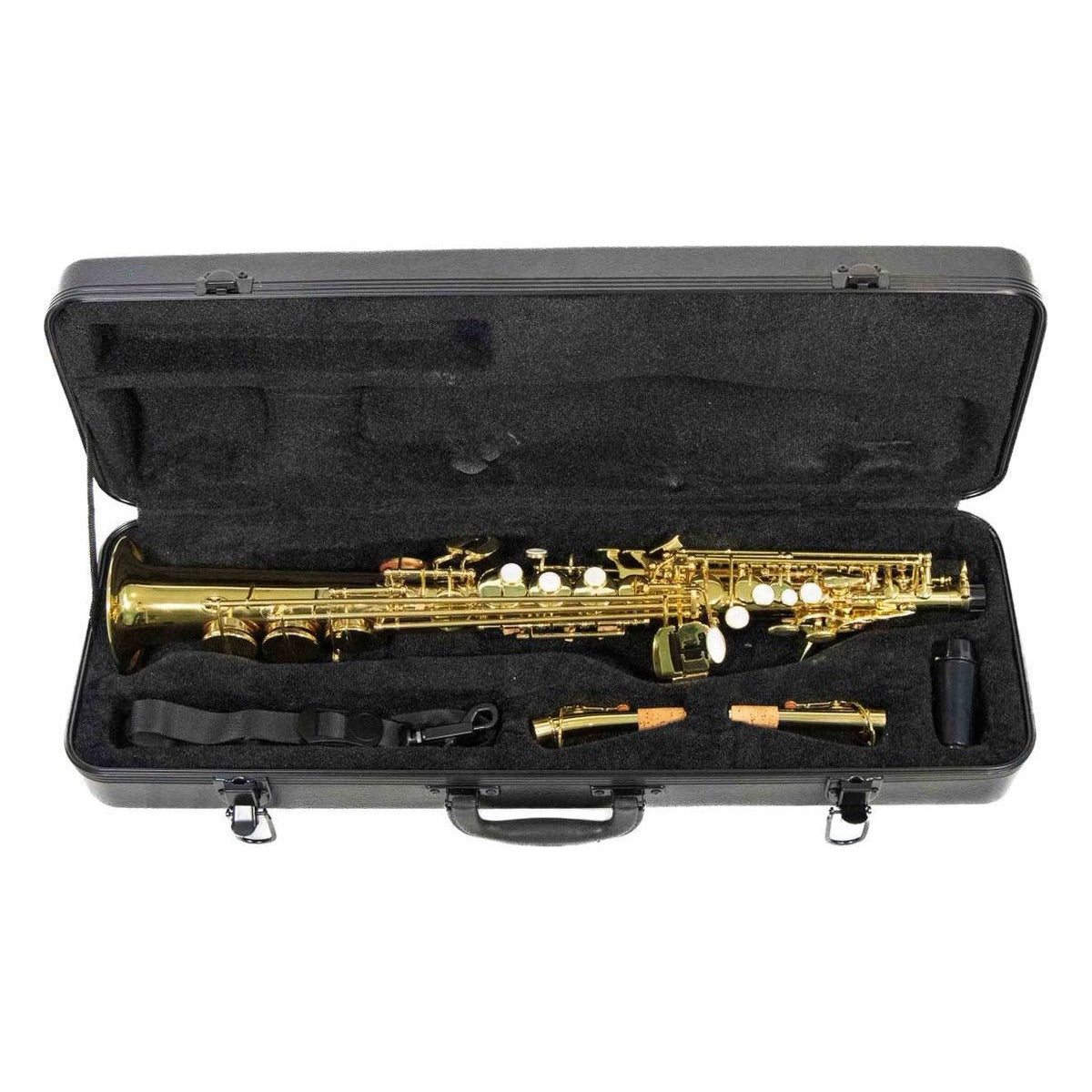 Symphonic Saxofon Soprano Recto Symphonic Sst-400l Bb Laqueado con estuche vista 2 – Saxofones | Armonía Musical México
