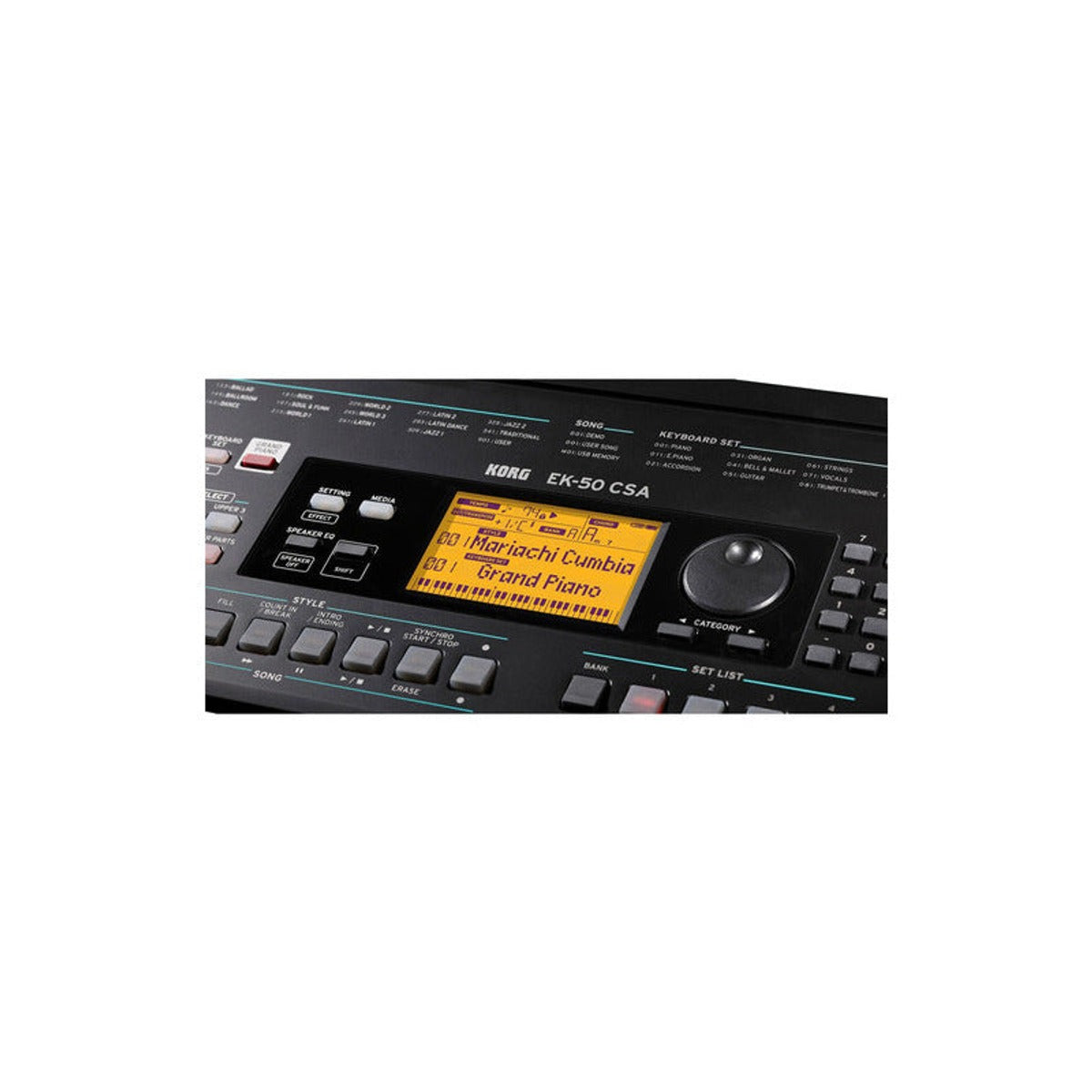 Korg Ek-50 Csa Arrenger Teclado Version Latinoamerica Color Negro vista 2 | Armonía Musical México