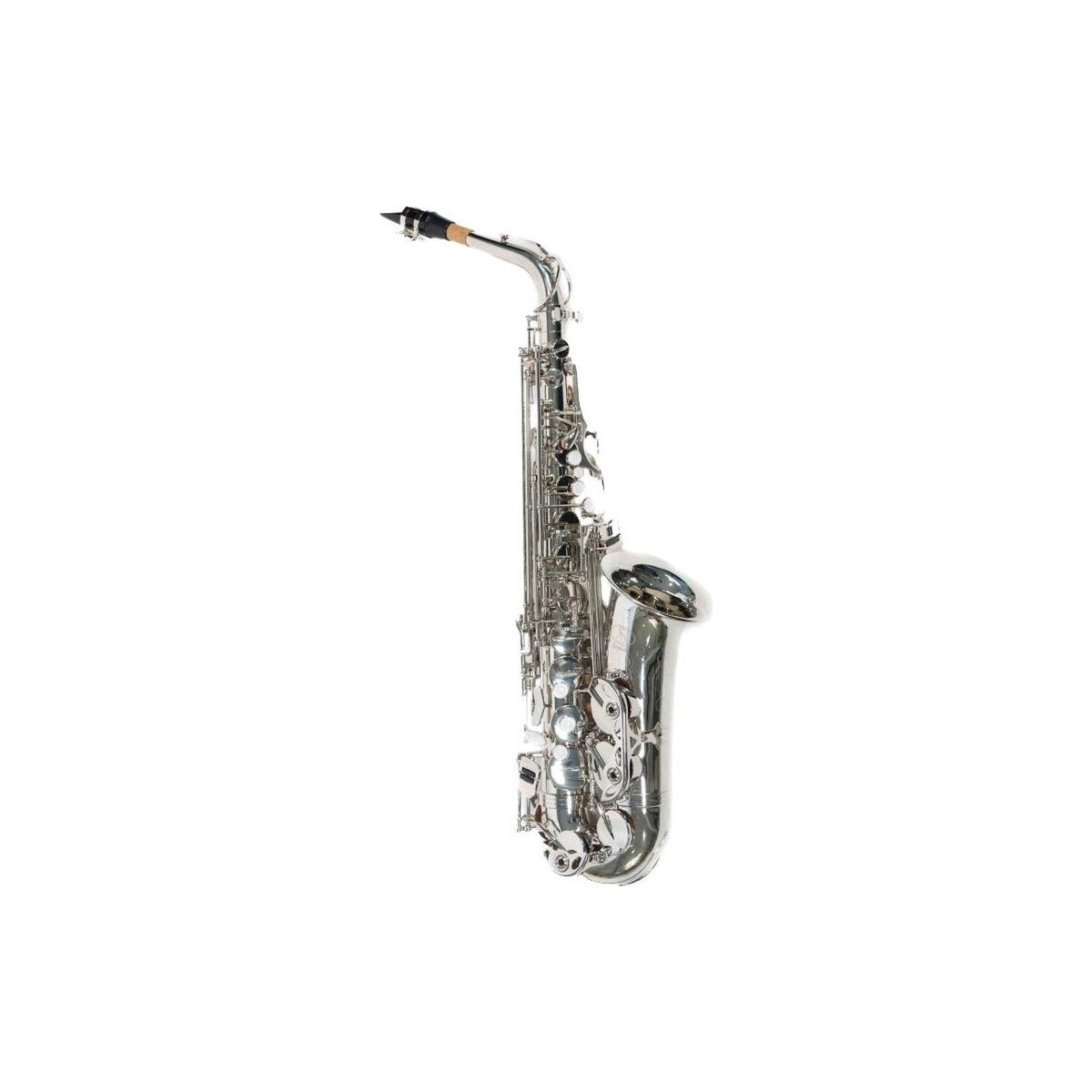 Symphonic Saxofon Alto Symphonic As-200n Niquelado con estuche. vista 3 – Saxofones | Armonía Musical México