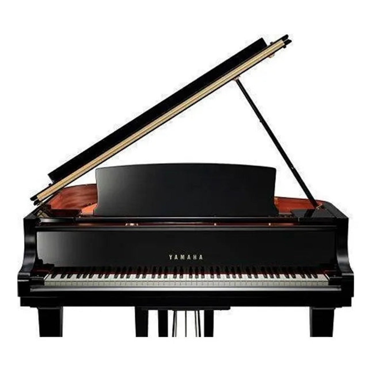 Piano De Cola Yamaha Gb1k negro brillante vista 3 – Pianos de Cola | Armonía Musical México
