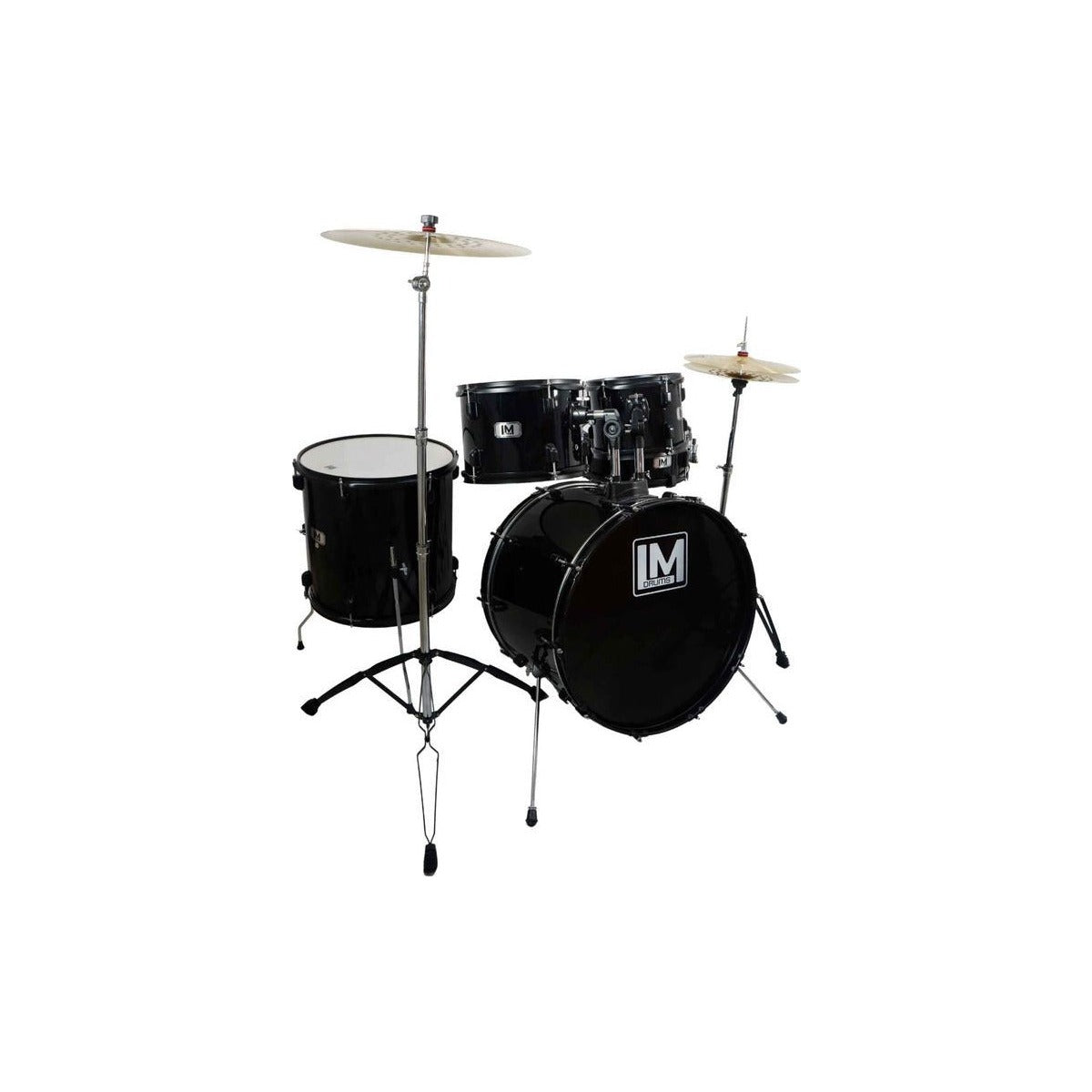 LM Drums Batería 5 Piezas, Lm Drums Dk-2293 Bk ,asiento Y Platillos Negro vista 3 – Percusión | Armonía Musical México