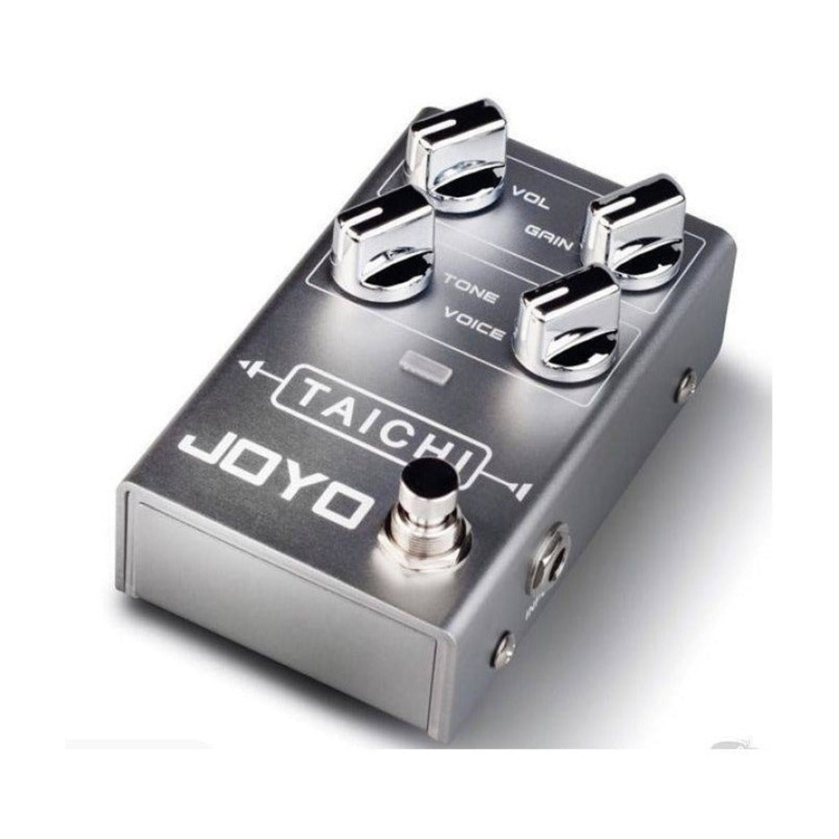 Pedal Joyo R-02 Taichi (overdrive) Plateado vista 3 – Pedales de Efectos | Armonía Musical México