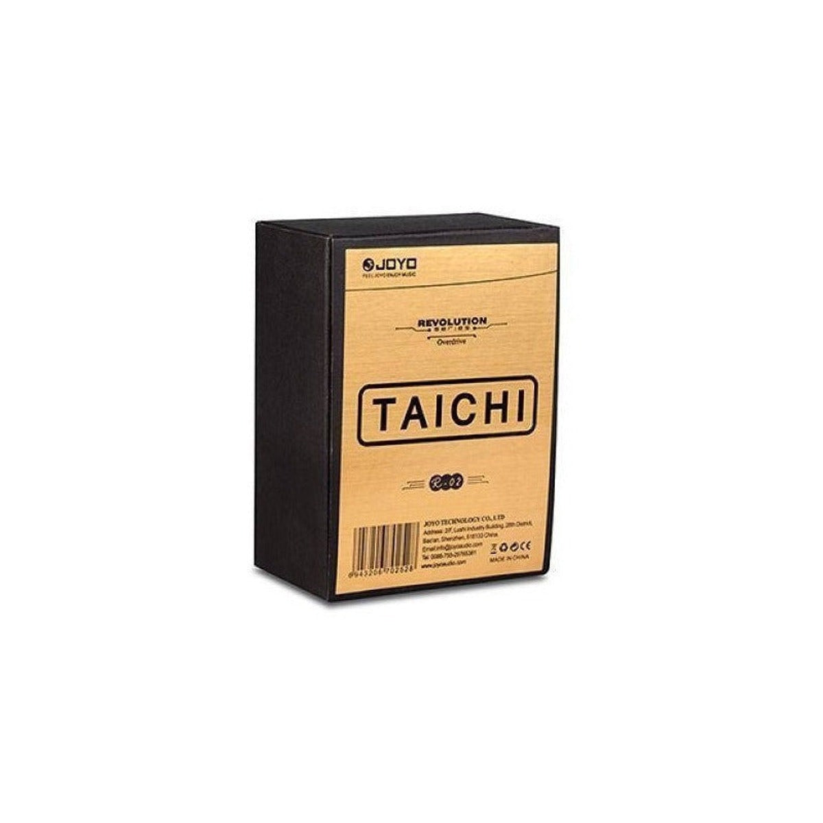 Pedal Joyo R-02 Taichi (overdrive) Plateado vista 4 – Pedales de Efectos | Armonía Musical México