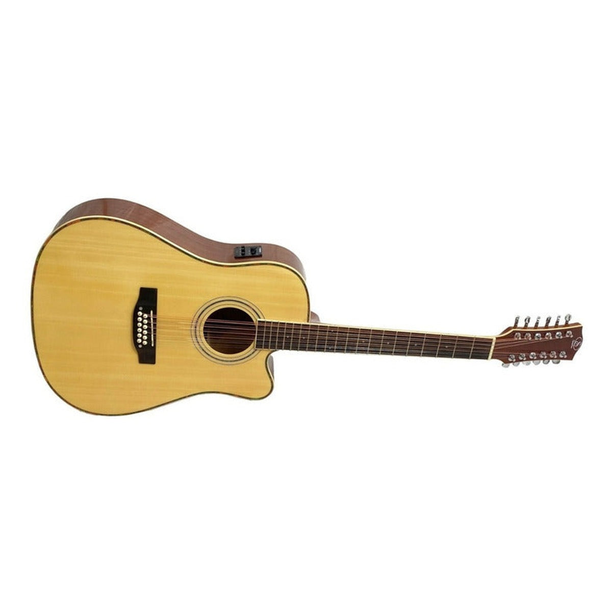 Guitarra Electrocústica Symphonic J20ce N 12 Cuerdas Natural Docerola 41 Diestro Palisandro vista 4 | Armonía Musical México