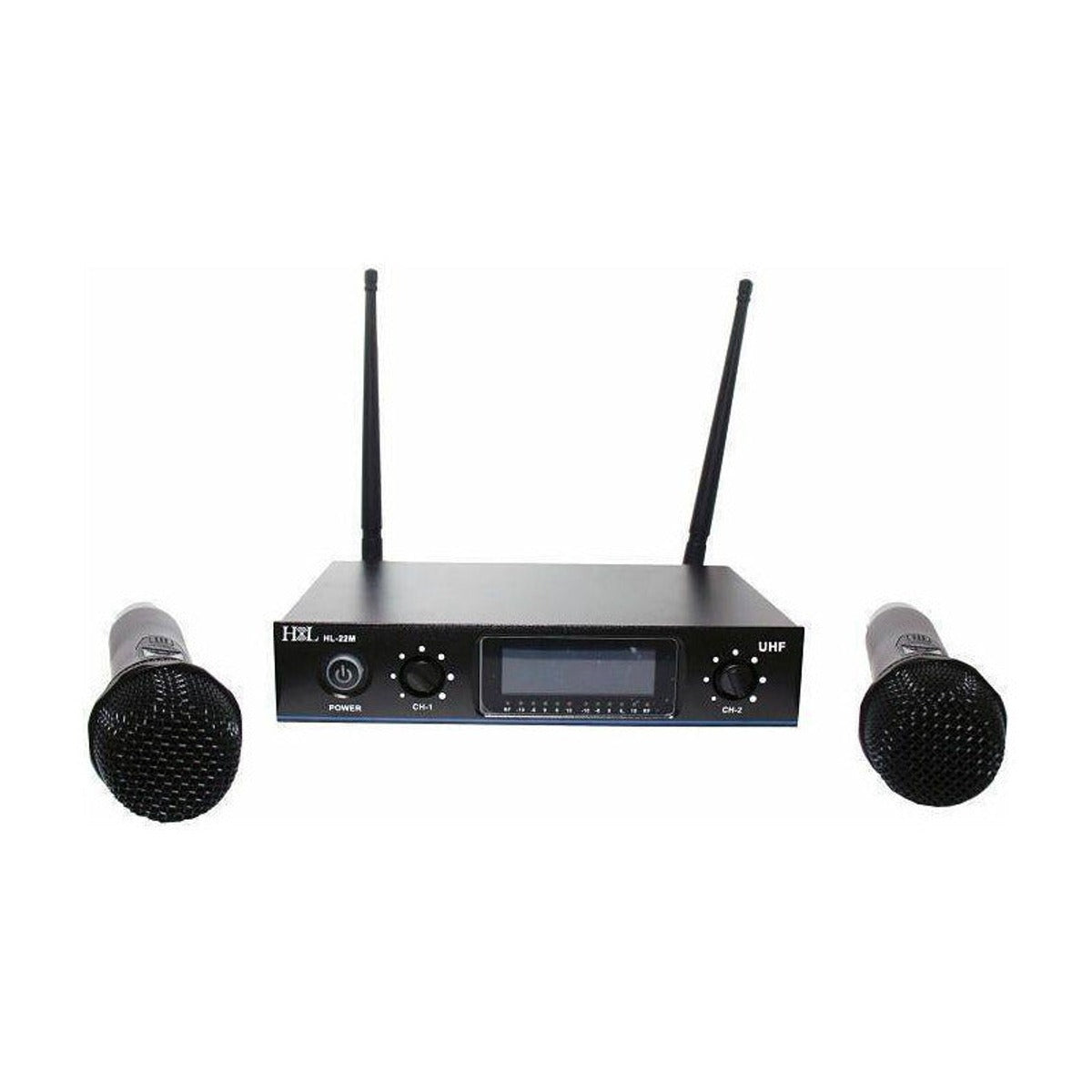 Micrófonos Inalámbrico high Line hl22m Doble De Mano Digital Negro vista 4 – Micrófonos | Armonía Musical México